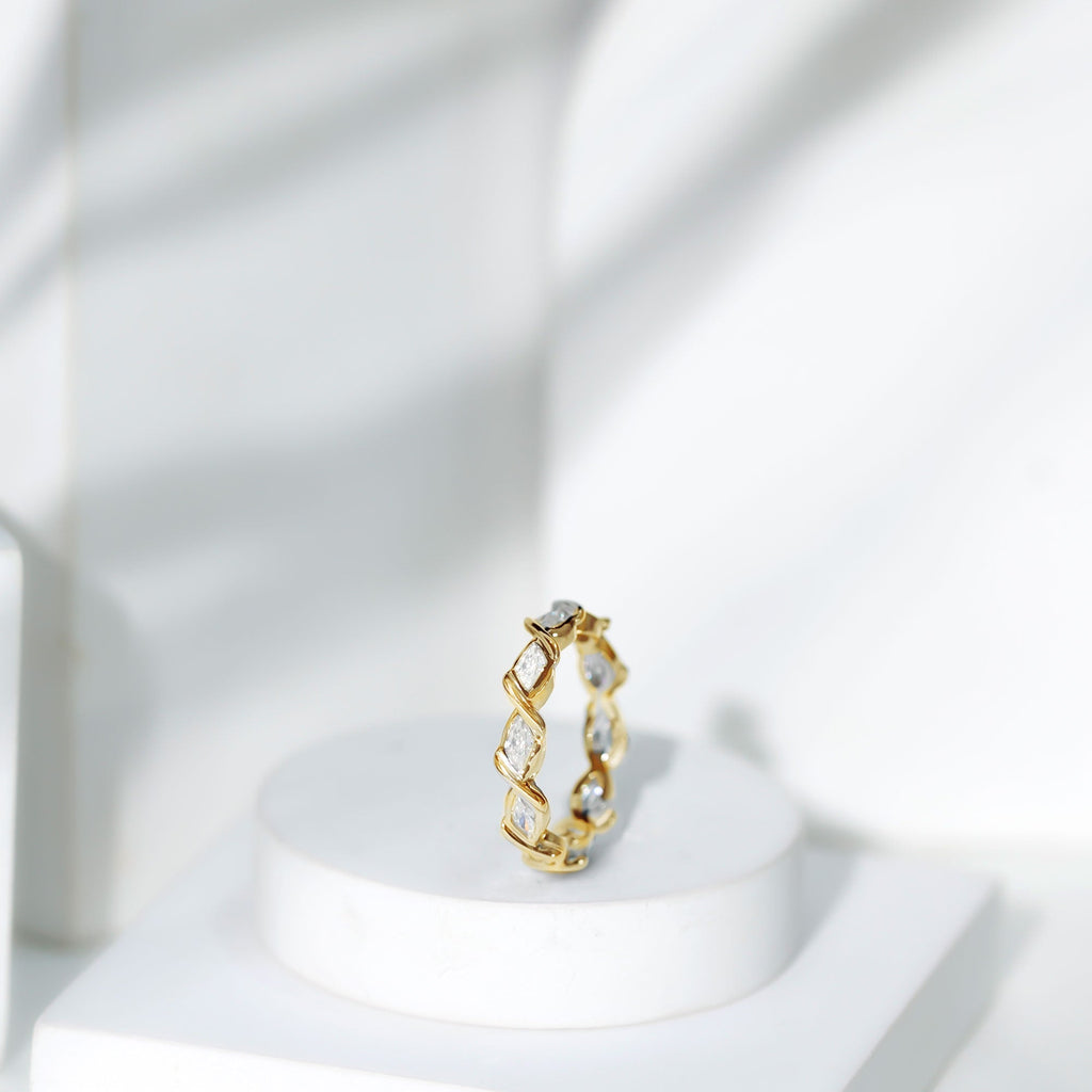 Certified Lab Grown Diamond Wedding Anniversary Ring