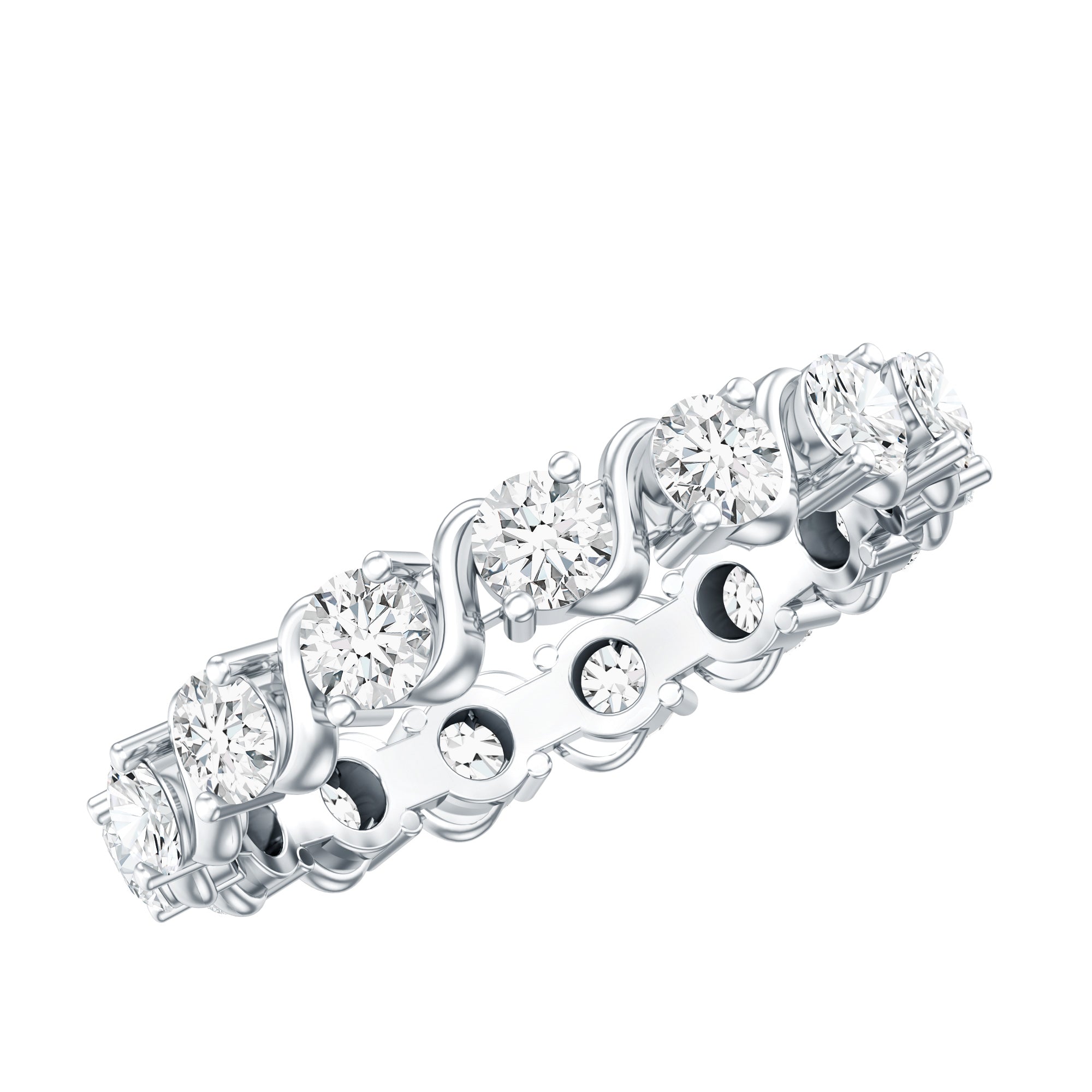 Certified Lab Grown Diamond Eternity Wedding Band