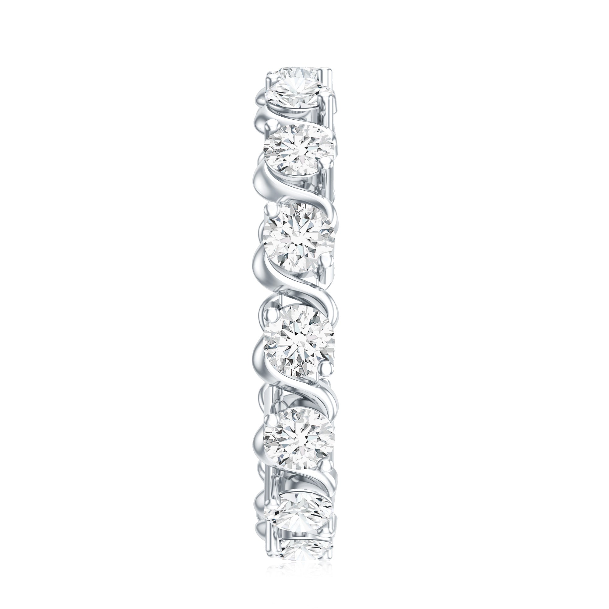 Certified Lab Grown Diamond Eternity Wedding Band