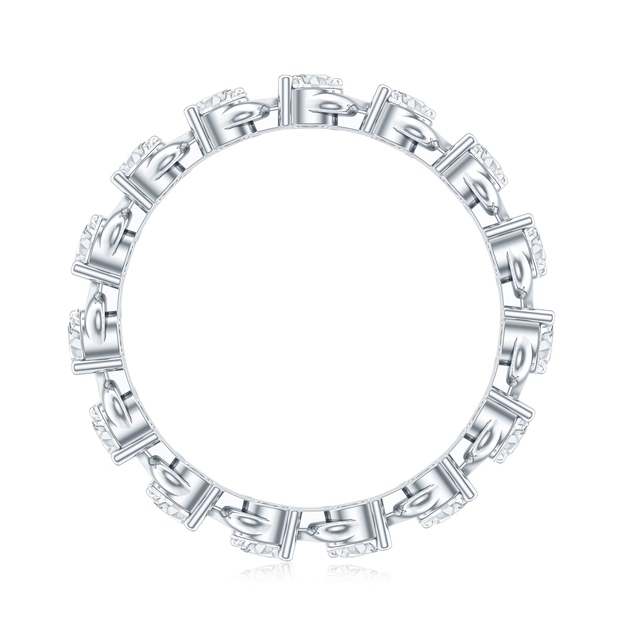 Certified Lab Grown Diamond Eternity Wedding Band