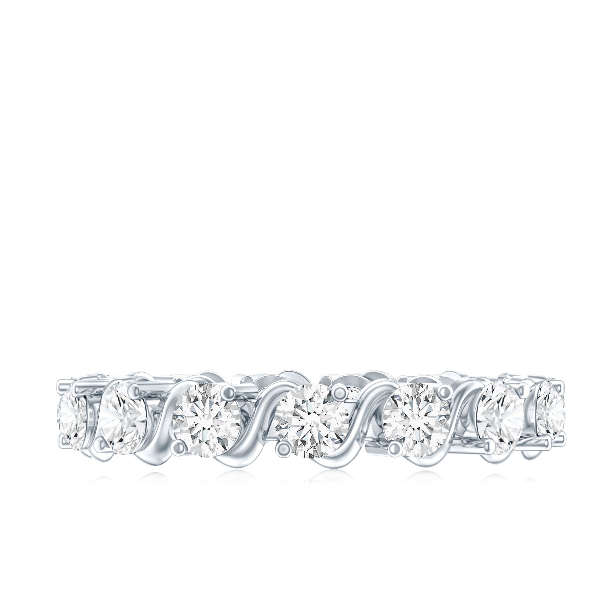 Certified Lab Grown Diamond Eternity Wedding Band