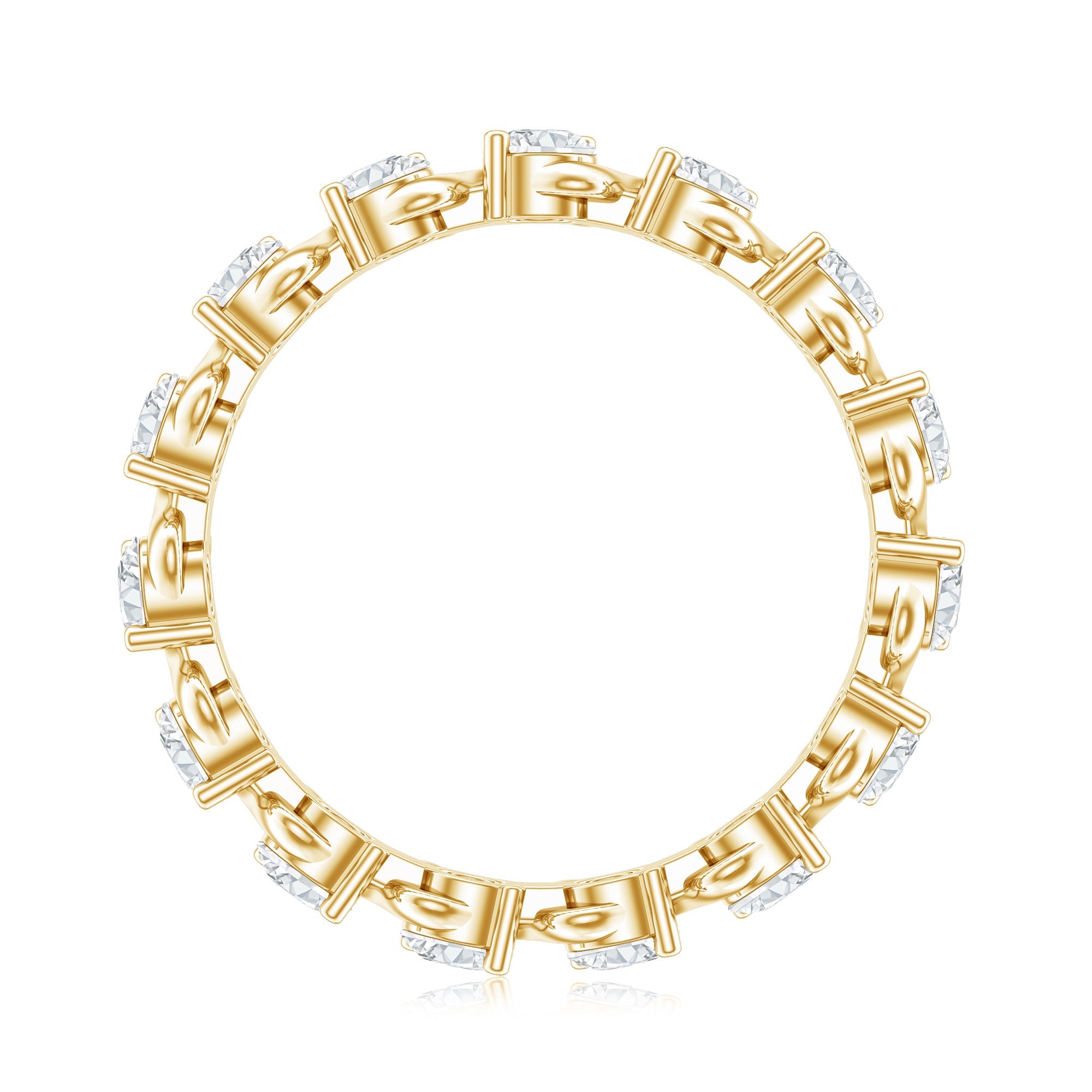 Certified Lab Grown Diamond Eternity Wedding Band