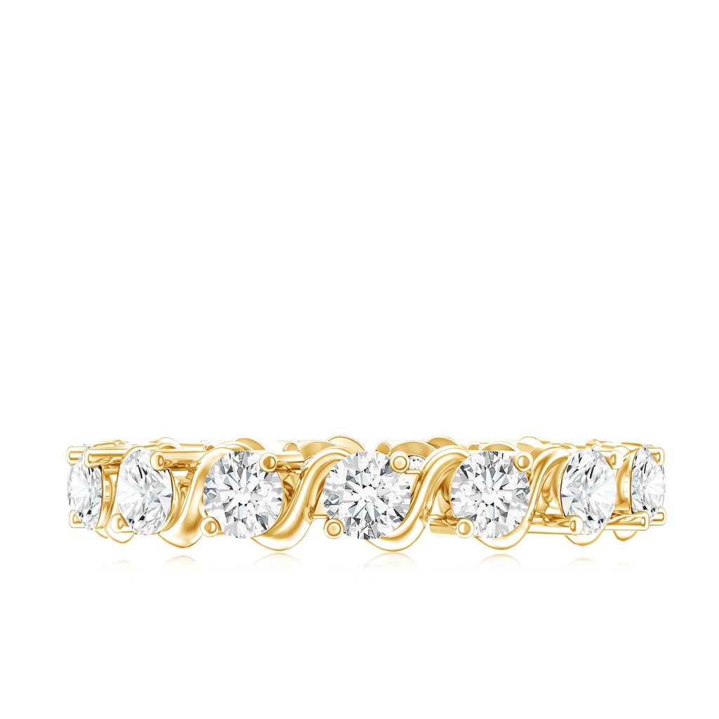 Certified Lab Grown Diamond Eternity Wedding Band