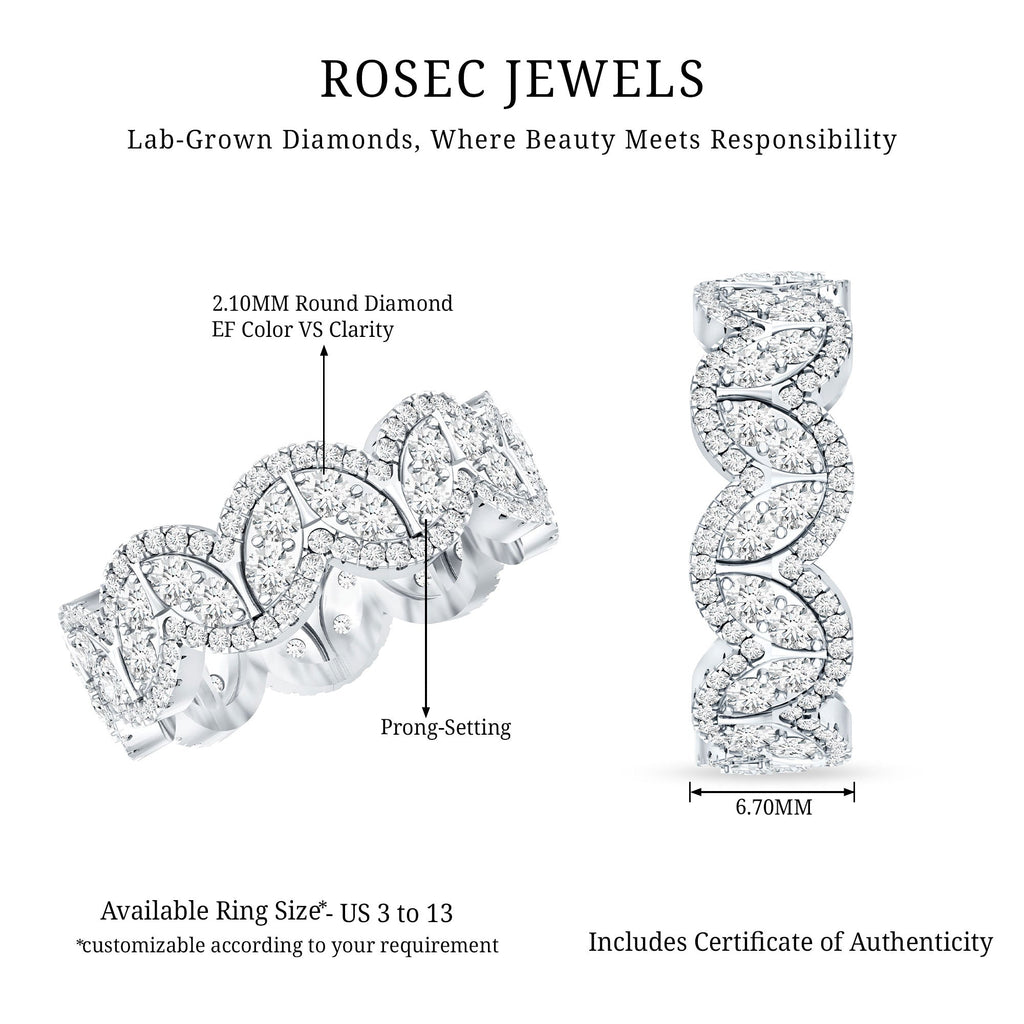 Certified Lab Diamond Vintage Inspired Wedding Ring