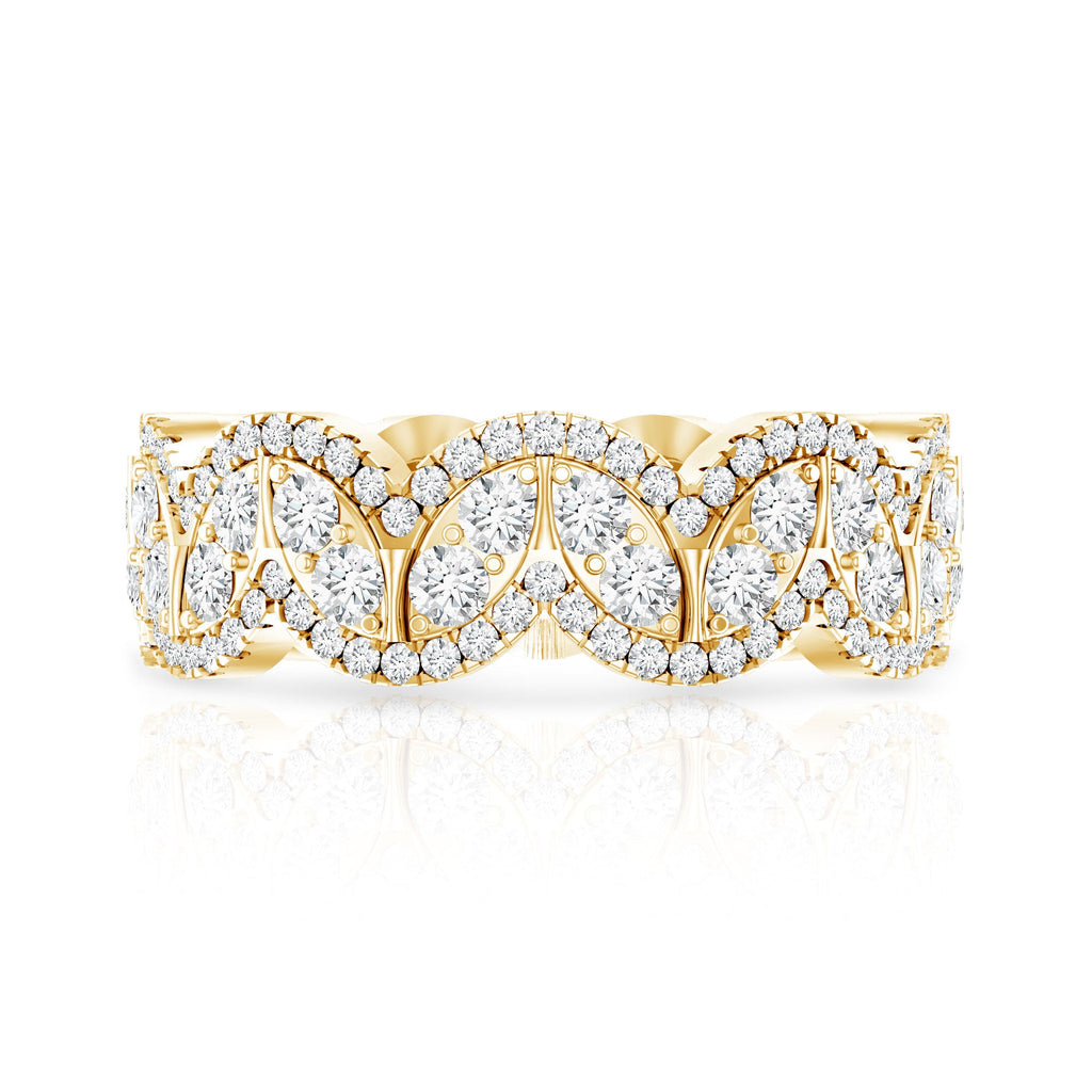 Certified Lab Diamond Vintage Inspired Wedding Ring