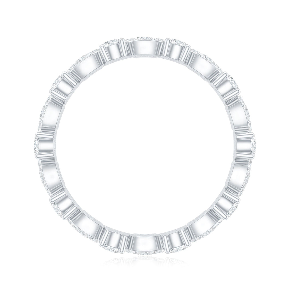Certified Lab Grown Diamond Designer Wedding Eternity Ring
