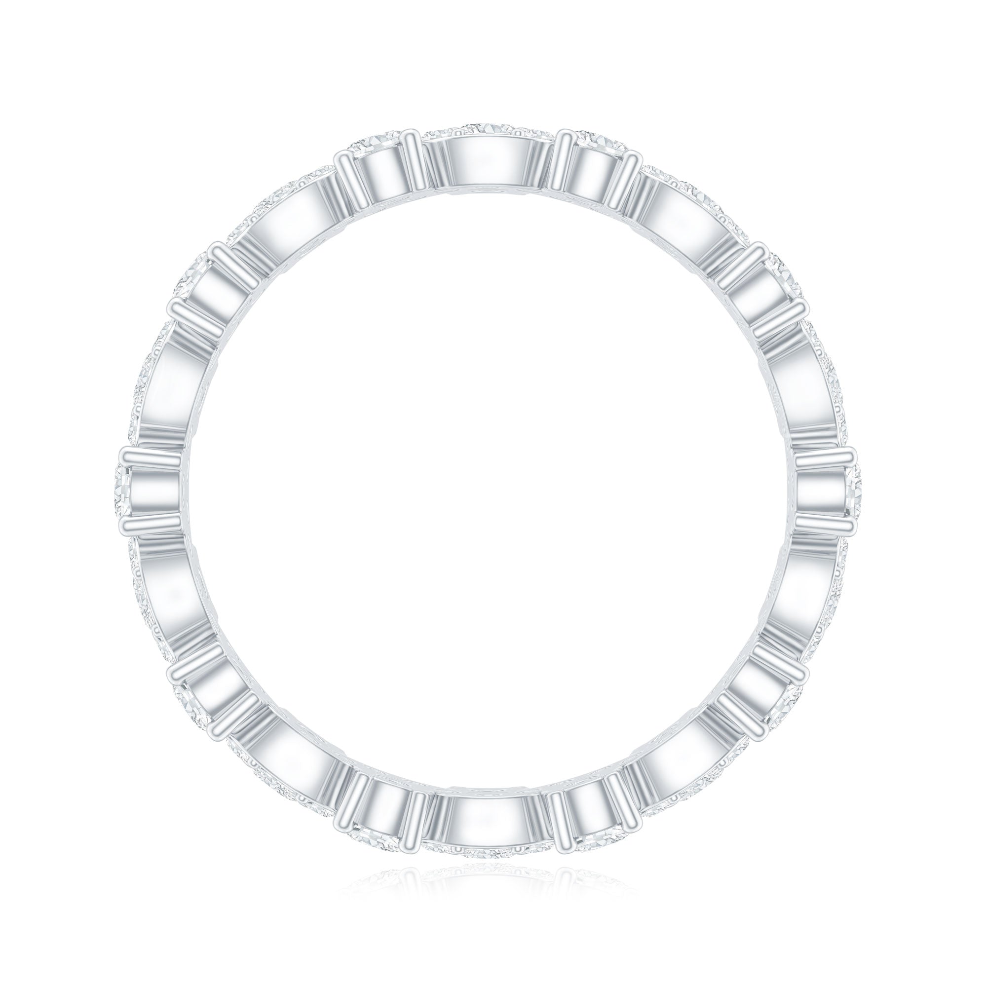 Certified Lab Grown Diamond Designer Wedding Eternity Ring