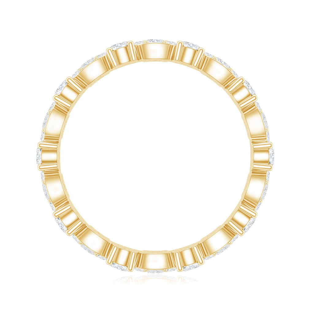 Certified Lab Grown Diamond Designer Wedding Eternity Ring