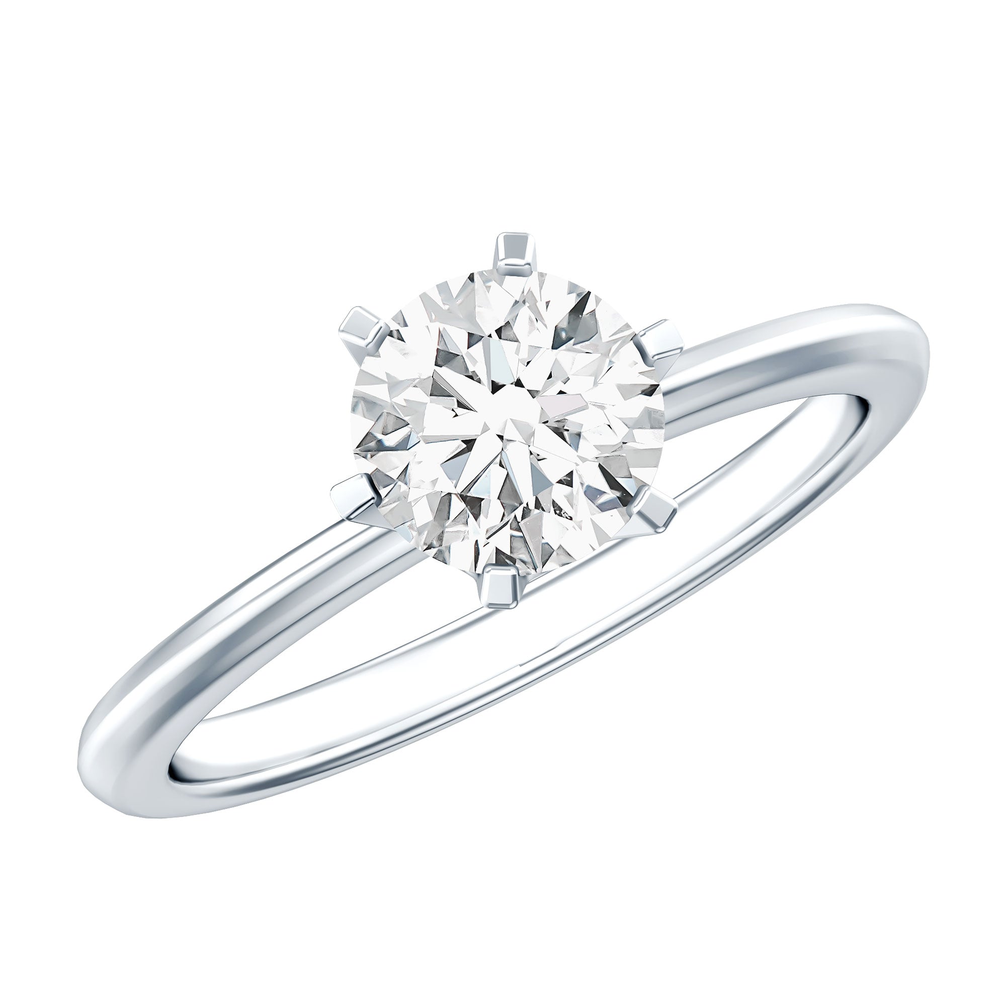 Lab Grown Diamond Ring – 1 Carat Solitaire Engagement Ring with IGI Certificate