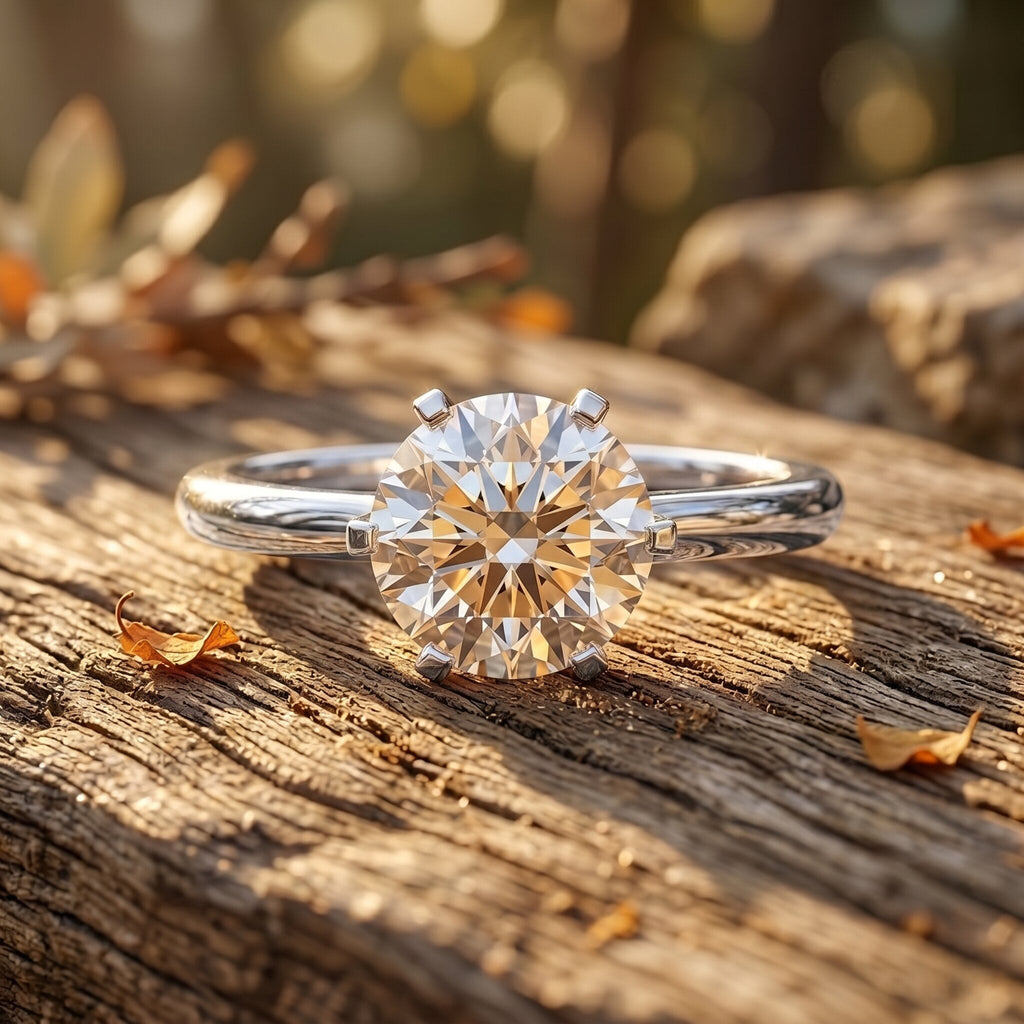 Lab Grown Diamond Ring – 1 Carat Solitaire Engagement Ring with IGI Certificate
