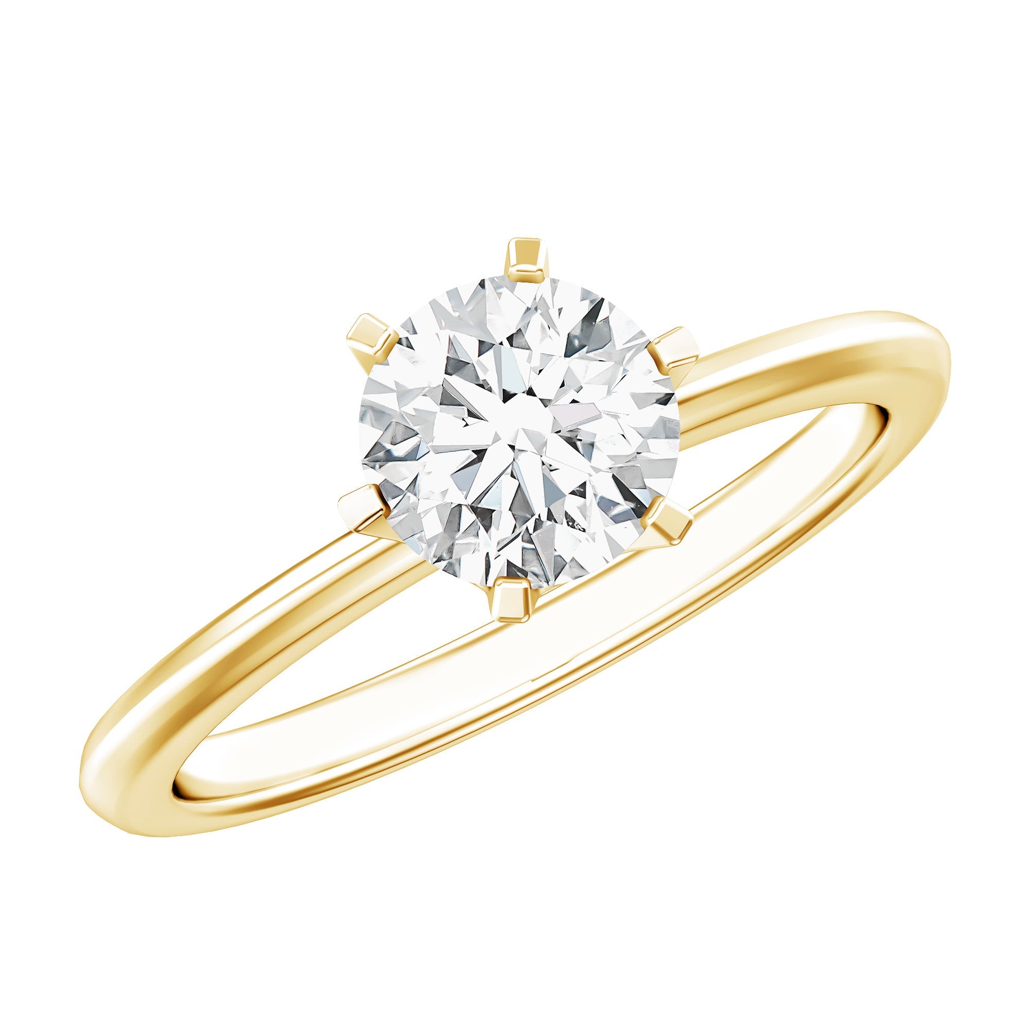 Lab Grown Diamond Ring – 1 Carat Solitaire Engagement Ring with IGI Certificate