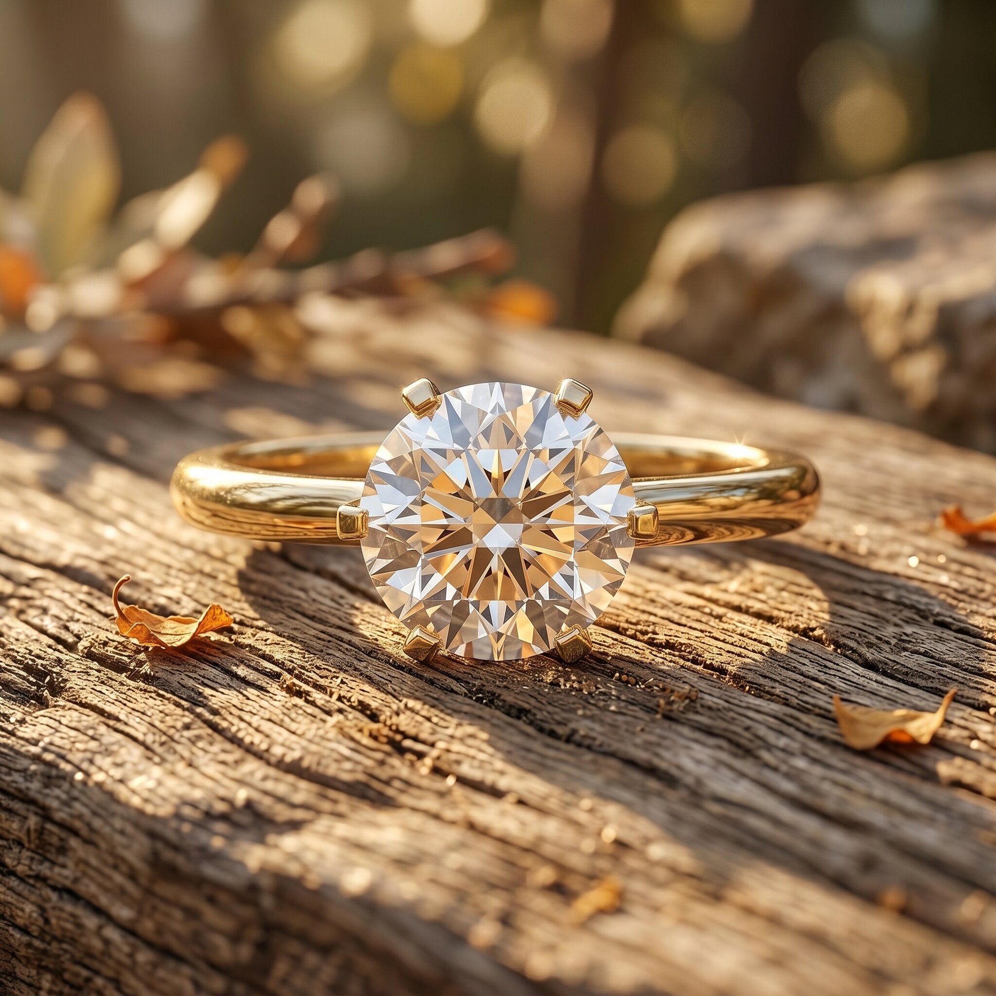 Lab Grown Diamond Ring – 1 Carat Solitaire Engagement Ring with IGI Certificate