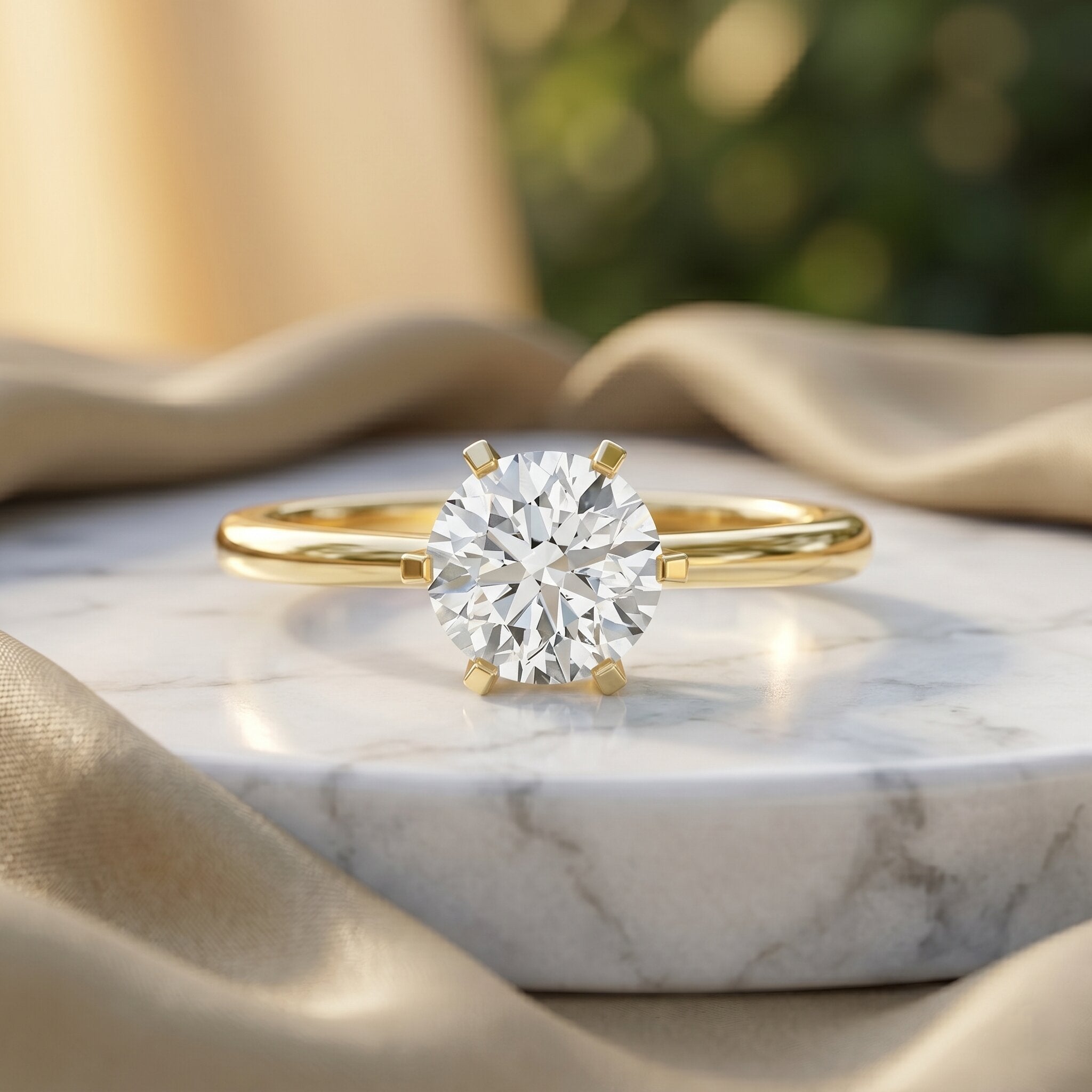 Lab Grown Diamond Ring – 1 Carat Solitaire Engagement Ring with IGI Certificate