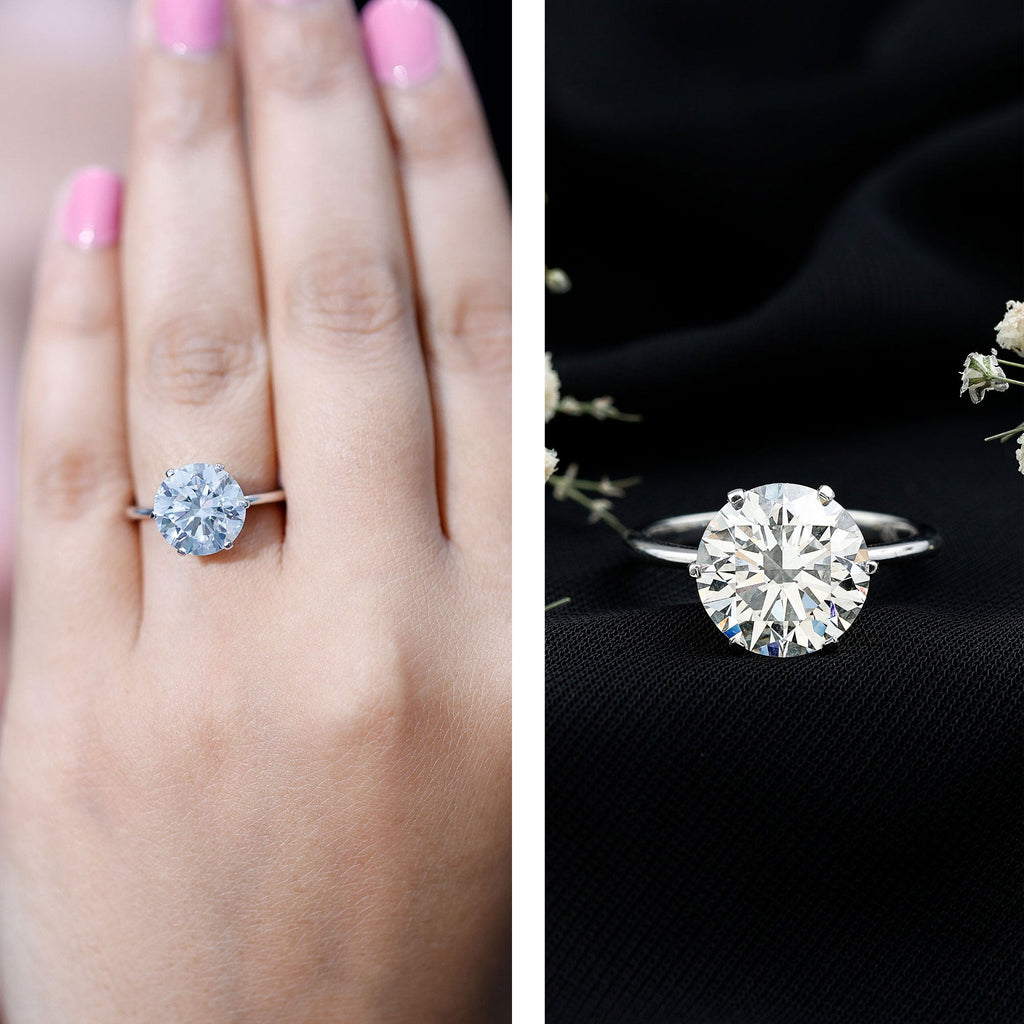 Lab Grown Diamond Ring - 3 Carat IGI Certified Round Cut Engagement Solitaire