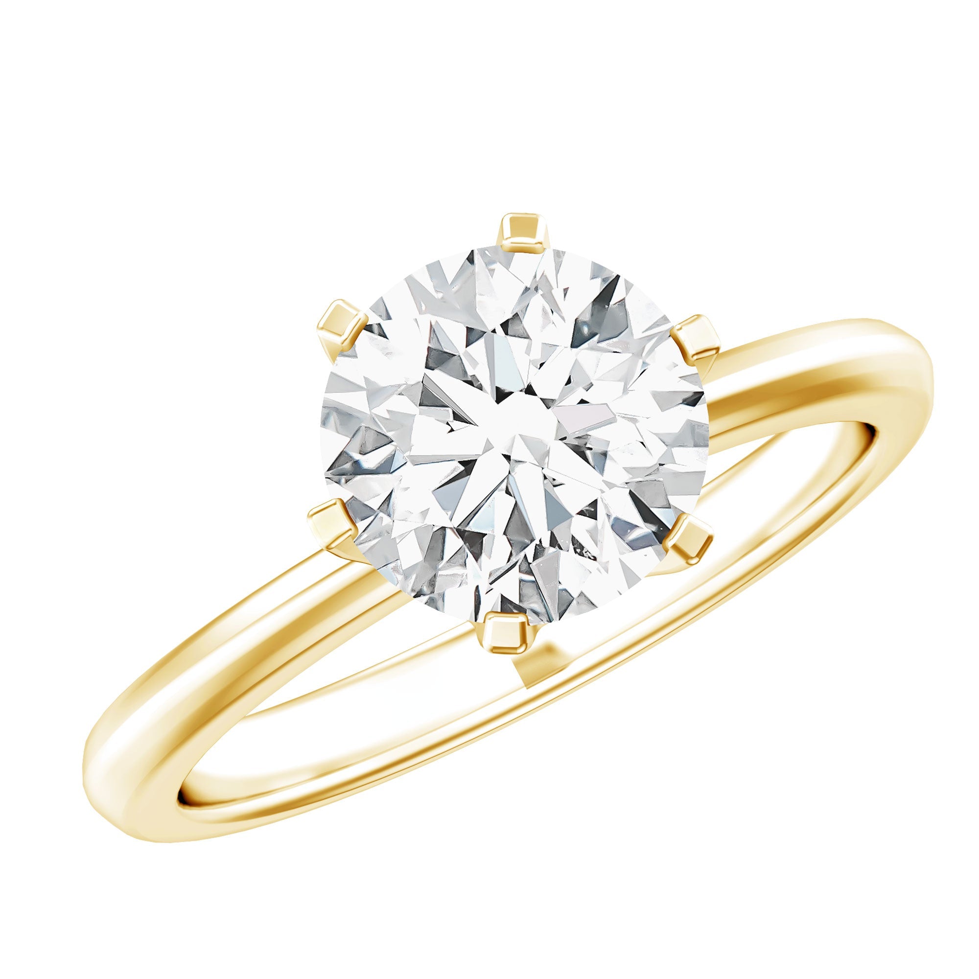 Lab Grown Diamond Ring - 3 Carat IGI Certified Round Cut Engagement Solitaire