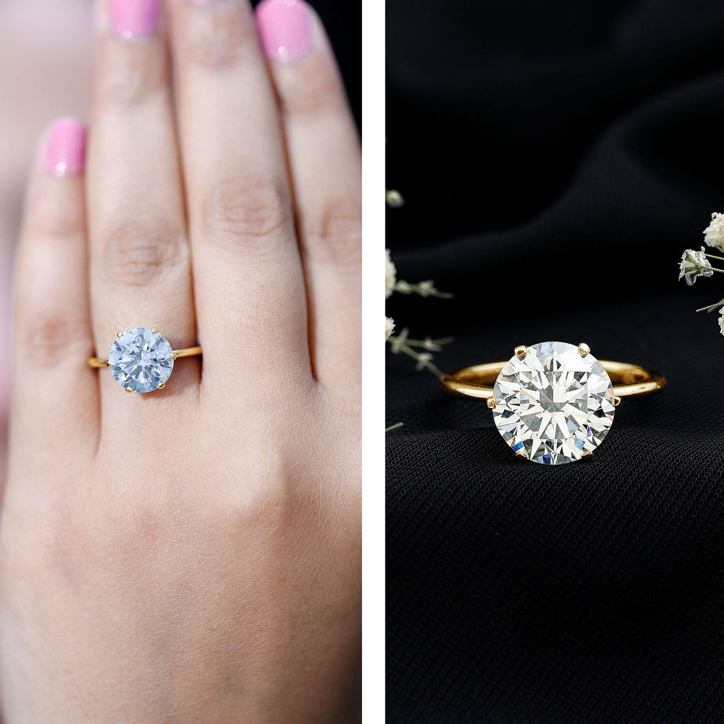 Lab Grown Diamond Ring - 3 Carat IGI Certified Round Cut Engagement Solitaire
