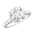 3 Carat Lab Diamond Ring - Round Cut Engagement Ring with IGI Certified Sparkle
