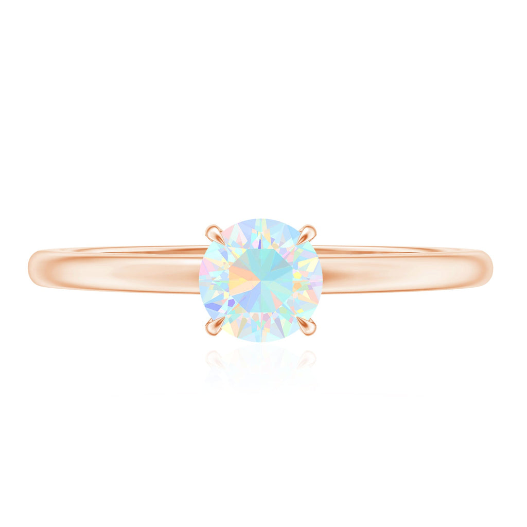Certified Real Ethiopian Opal October Birthstone Ring