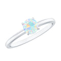 Certified Real Ethiopian Opal October Birthstone Ring