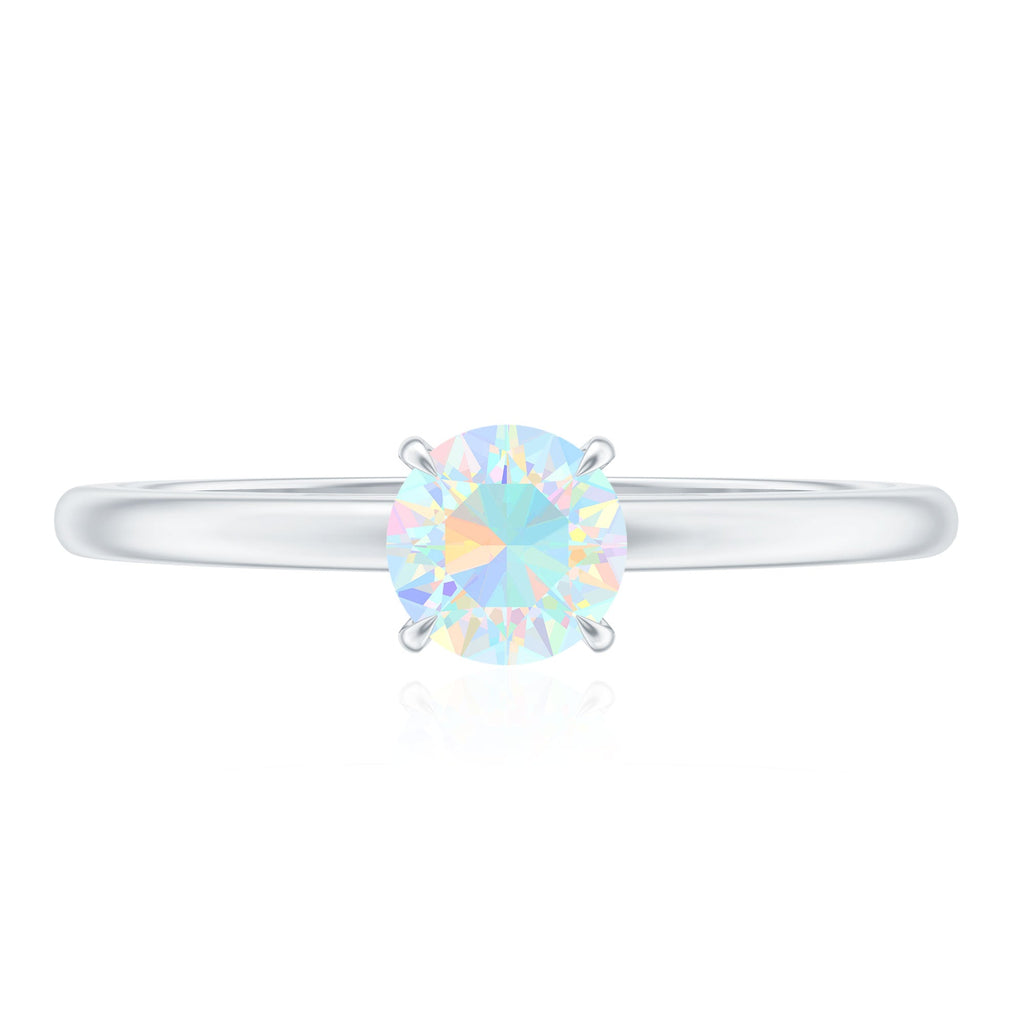 Certified Real Ethiopian Opal October Birthstone Ring