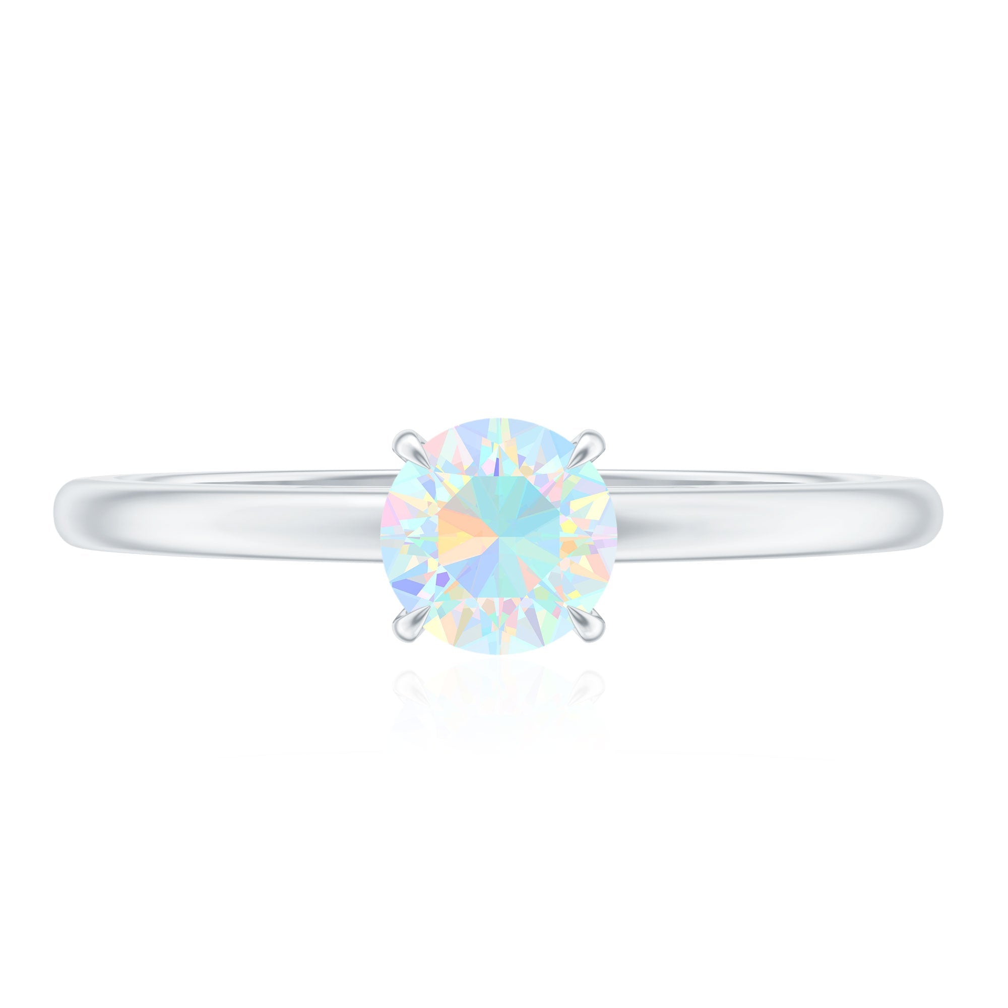 Certified Real Ethiopian Opal October Birthstone Ring