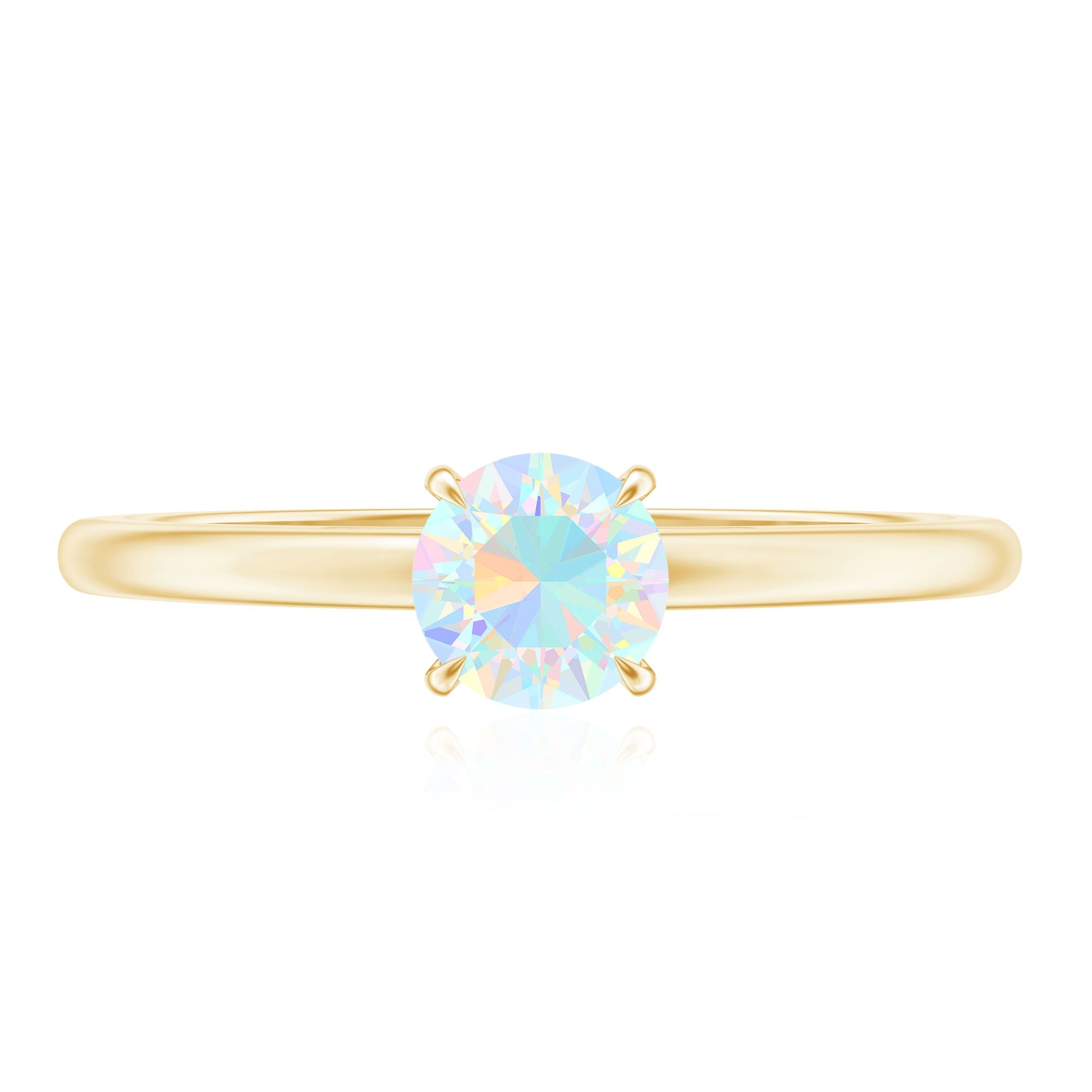 Certified Real Ethiopian Opal October Birthstone Ring