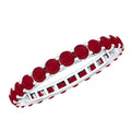 Ruby Eternity Ring – Full Eternity Band with AAA Quality Ruby Stones | Stackable
