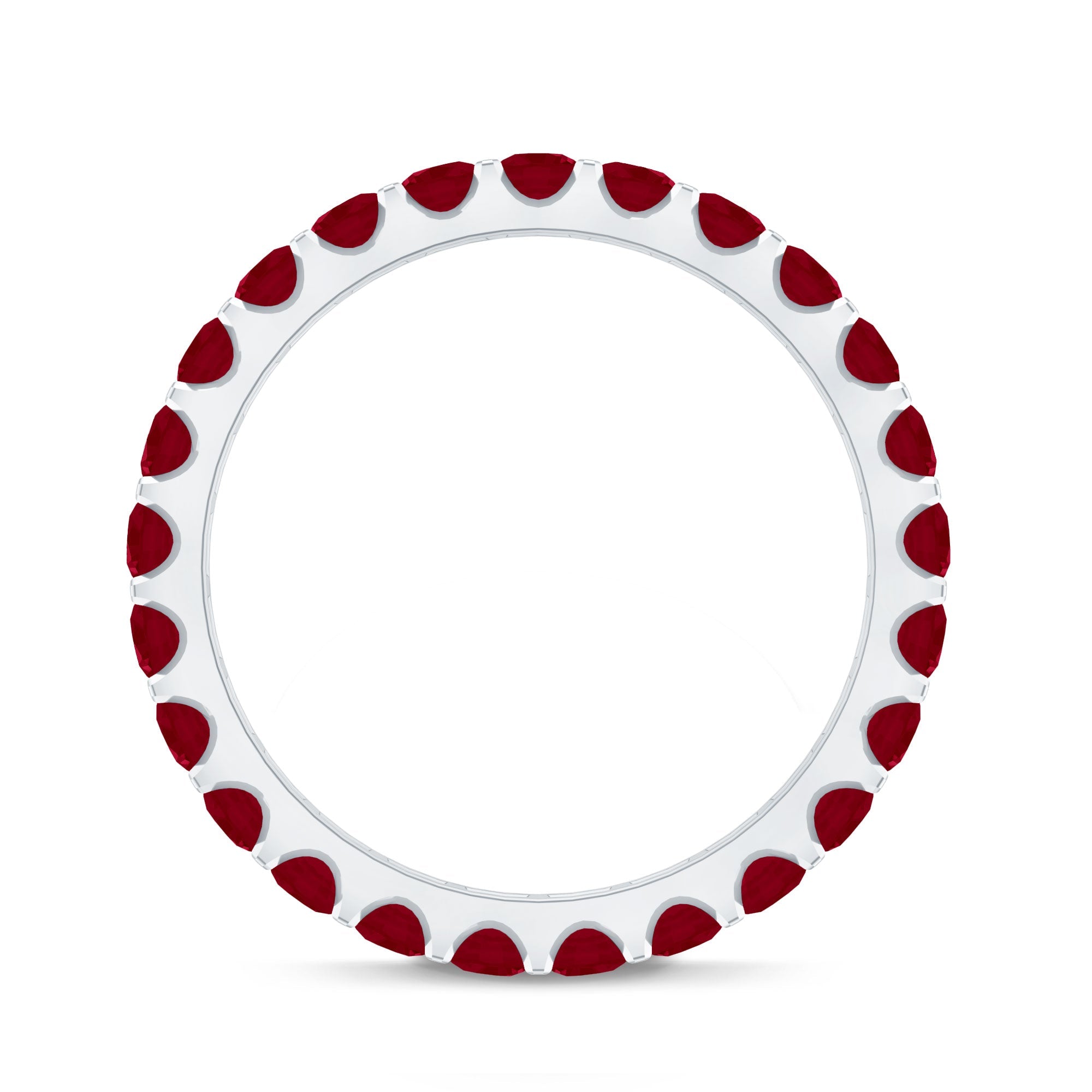 Ruby Eternity Ring – Full Eternity Band with AAA Quality Ruby Stones | Stackable