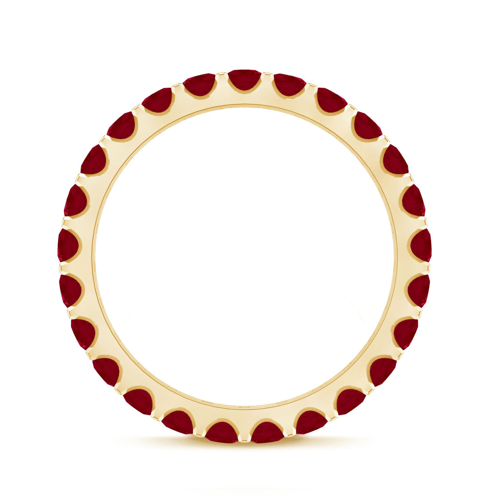 Ruby Eternity Ring – Full Eternity Band with AAA Quality Ruby Stones | Stackable