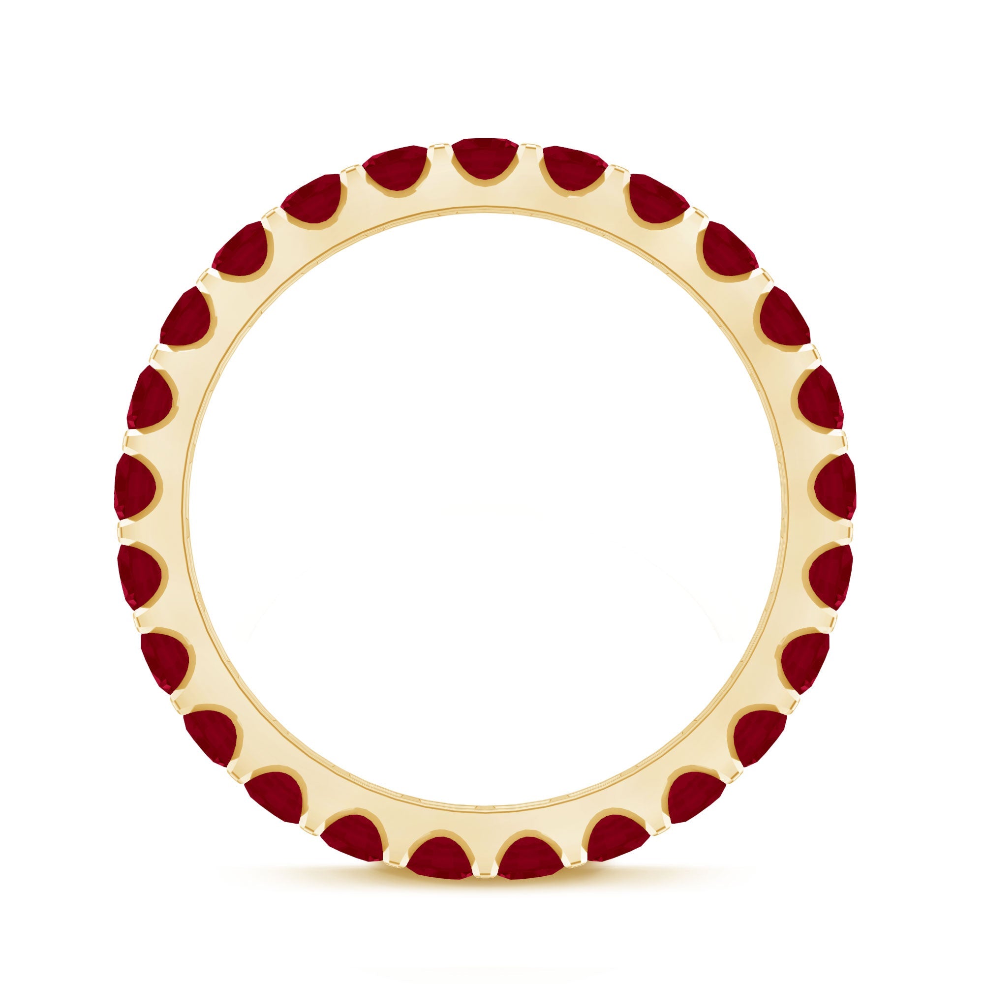 Ruby Eternity Ring – Full Eternity Band with AAA Quality Ruby Stones | Stackable