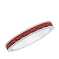 Ruby Eternity Ring – Lab Created Ruby Baguette Cut Stones | Channel Setting Band