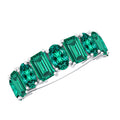 Lab Grown Emerald Band – Certified Anniversary Gemstone Ring With Elegant Prong Setting