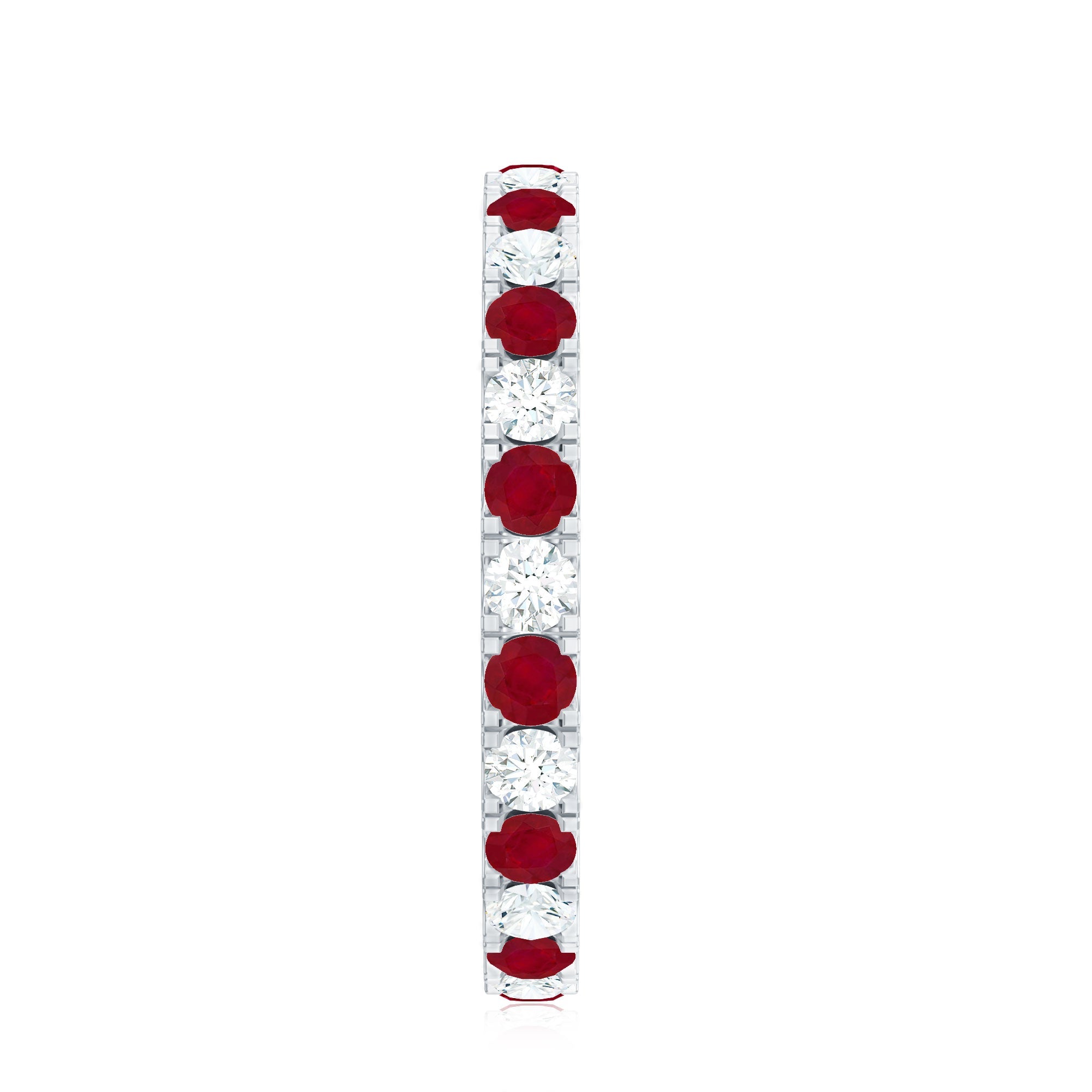Ruby Eternity Ring – AAA Quality Diamond Full Eternity Band With French Pave Setting