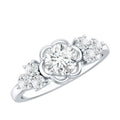 Certified 0.9 Carat Lab Grown Diamond Engagement Ring