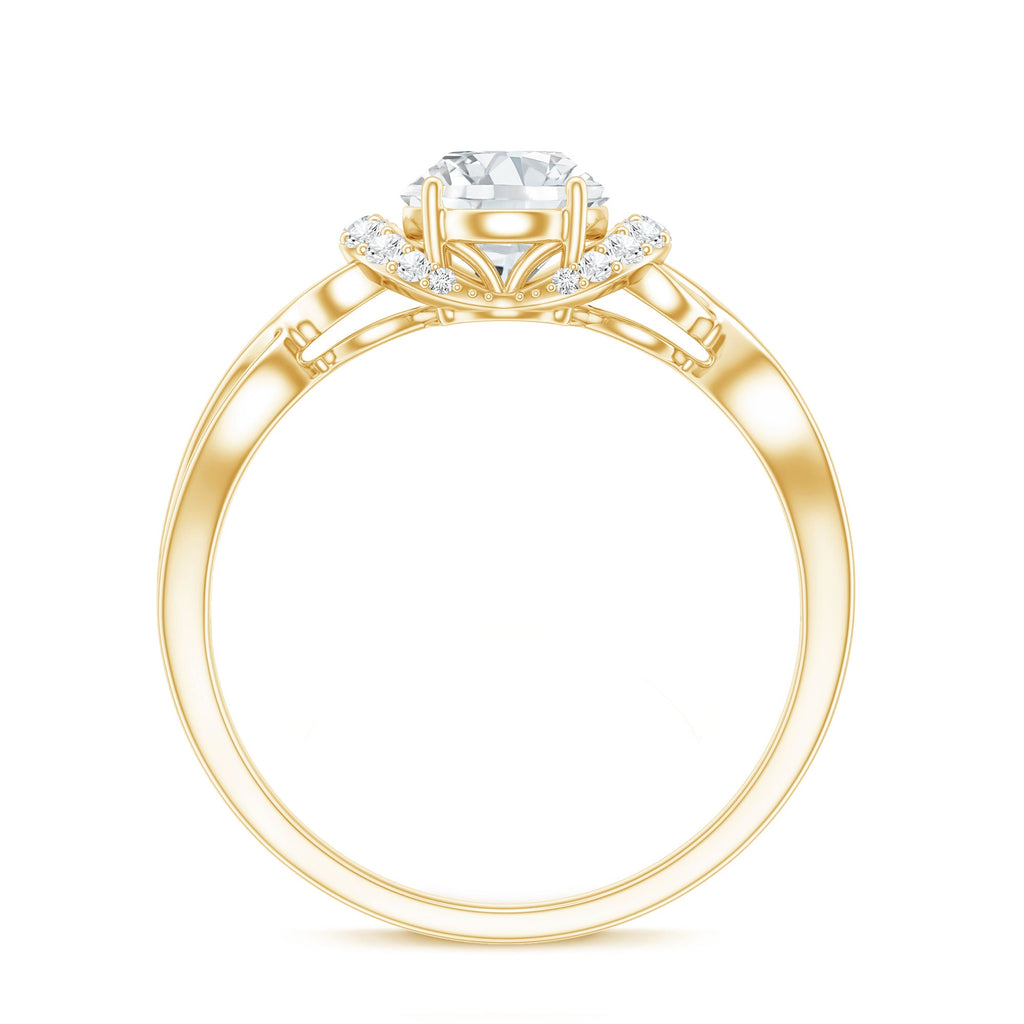 Lab Grown Diamond 1.2 Carat Oval Engagement Ring For Women