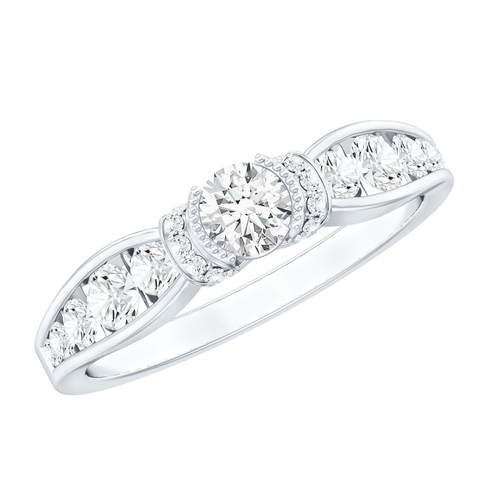 Certified Lab Grown Diamond Minimalist Engagement Ring