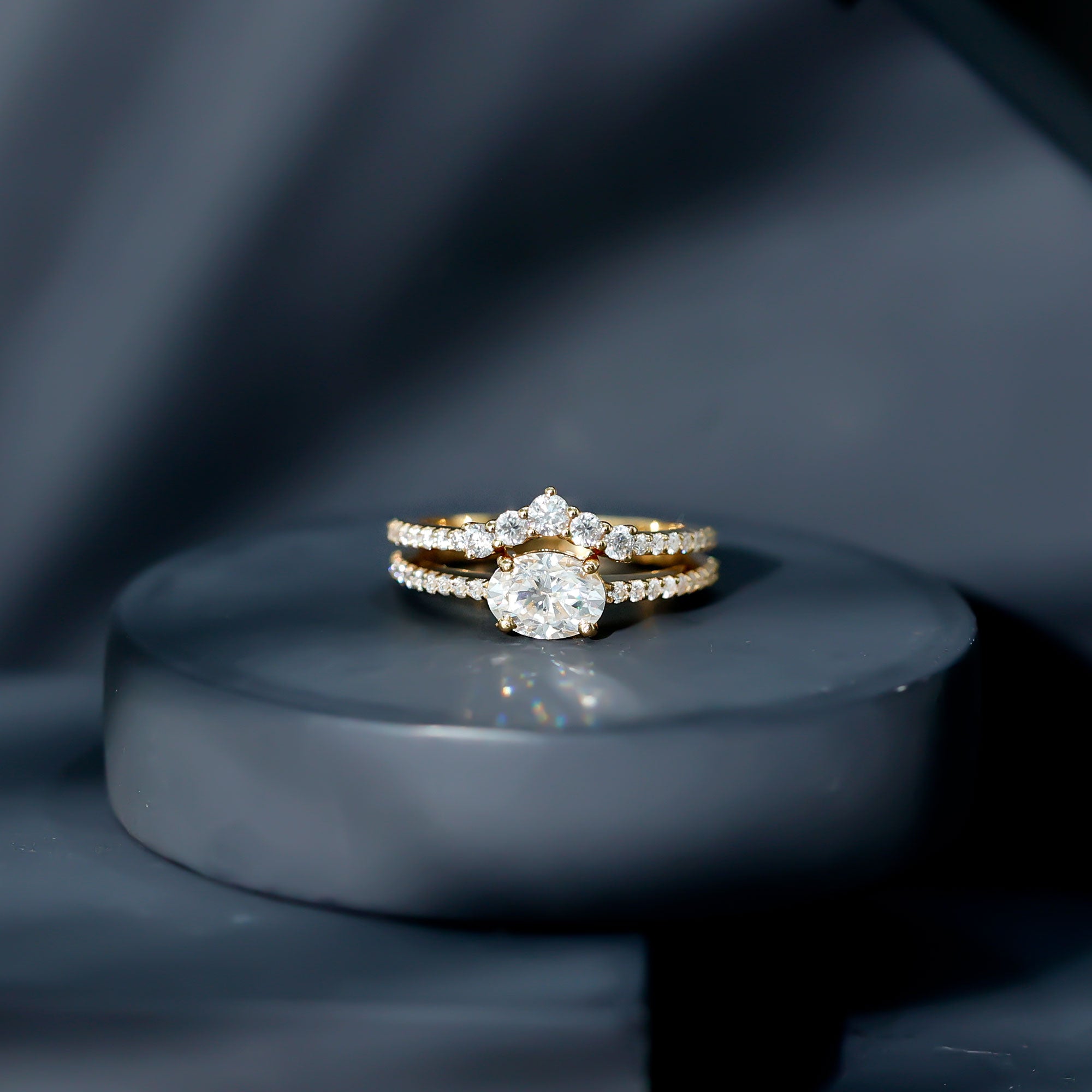 Certified 0.7 Carat Lab Grown Diamond Engagement Ring Enhancer