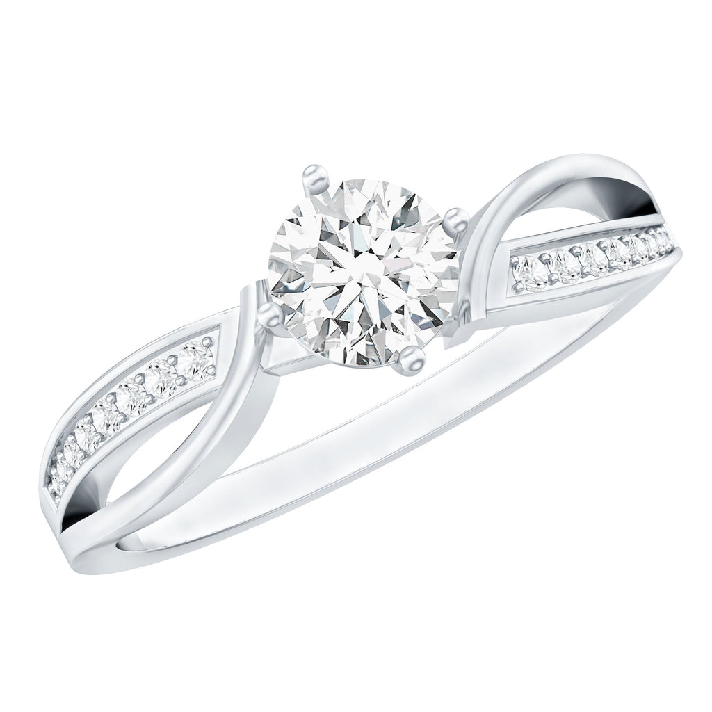 0.4 Carat Certified Lab Grown Diamond Infinity Engagement Ring