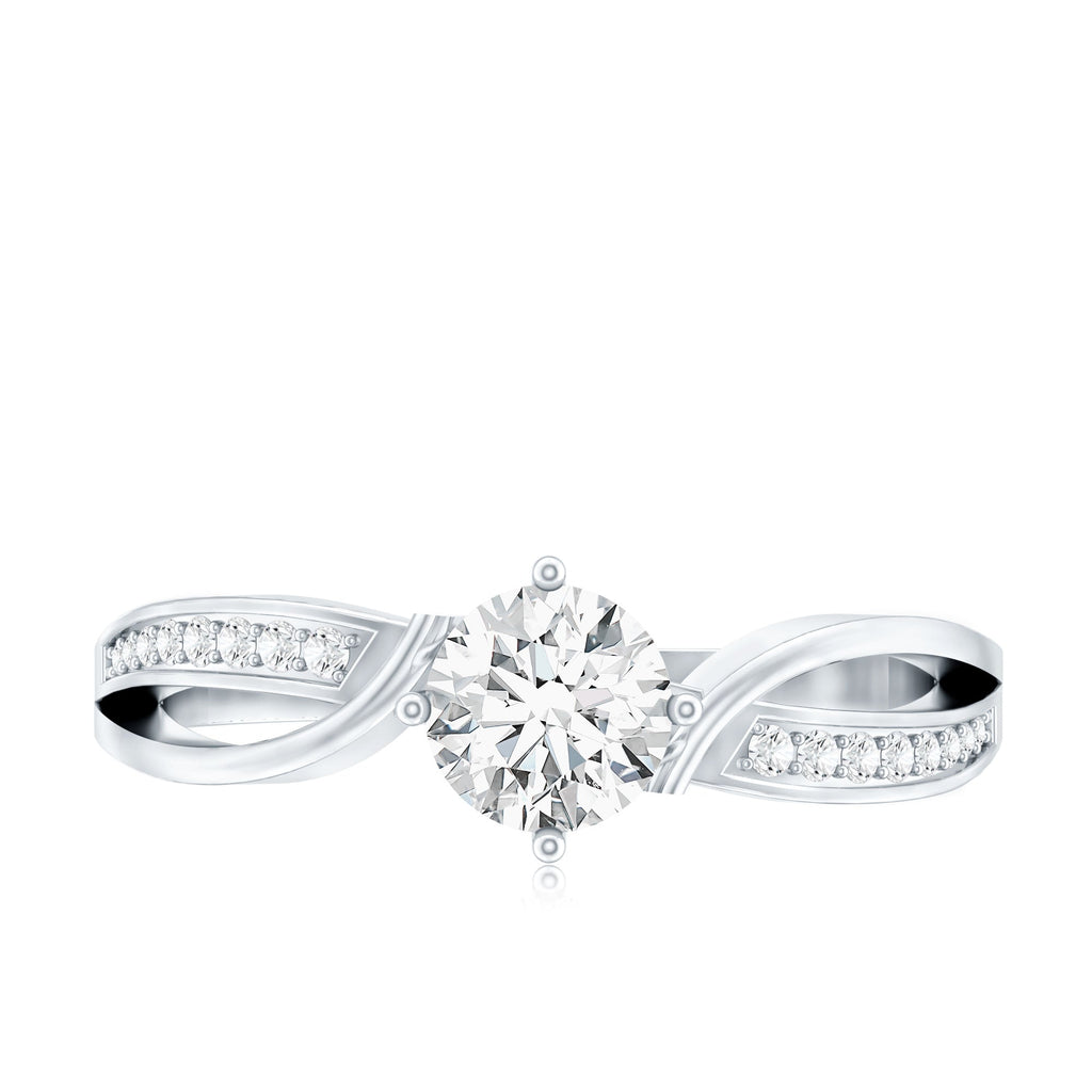 0.4 Carat Certified Lab Grown Diamond Infinity Engagement Ring