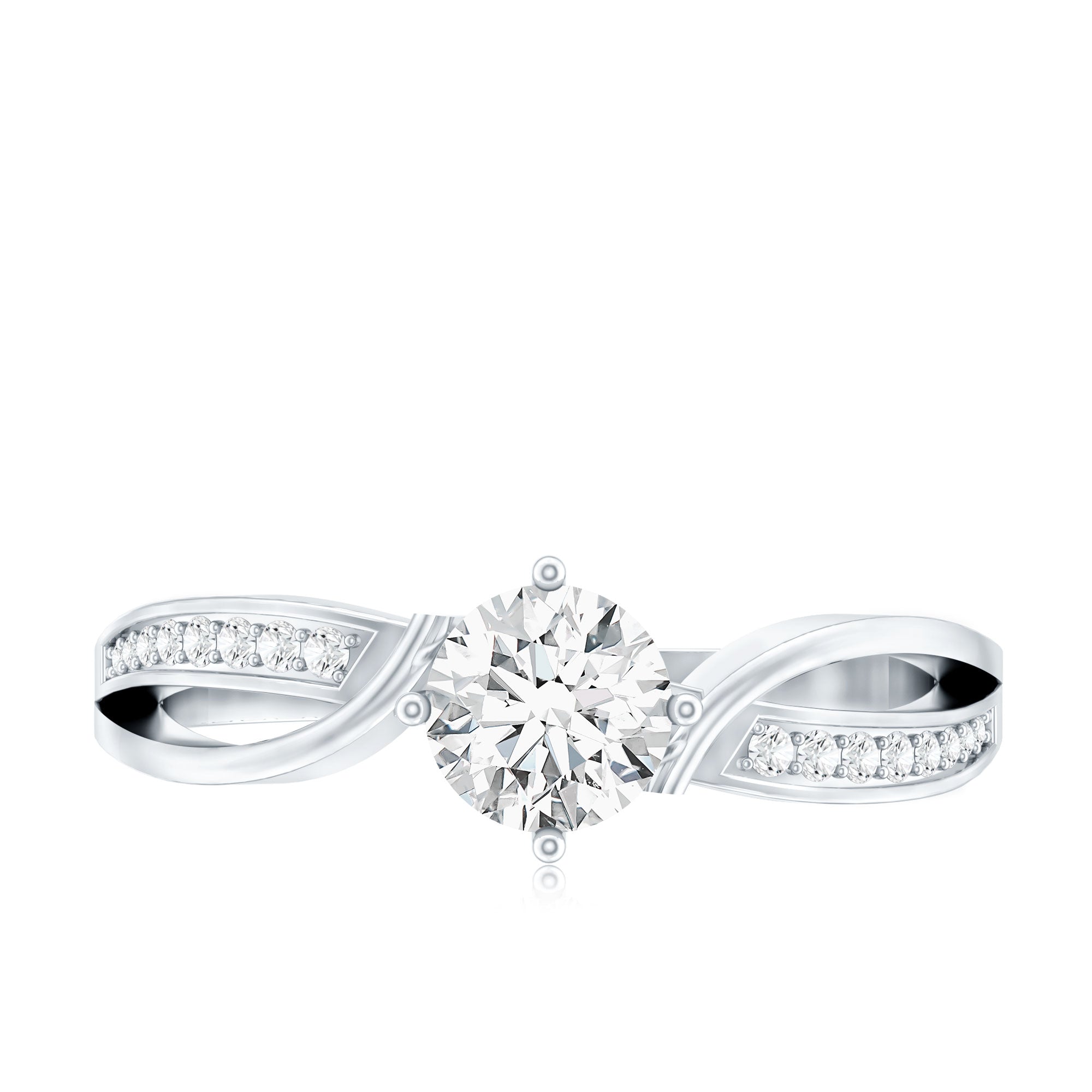 0.4 Carat Certified Lab Grown Diamond Infinity Engagement Ring