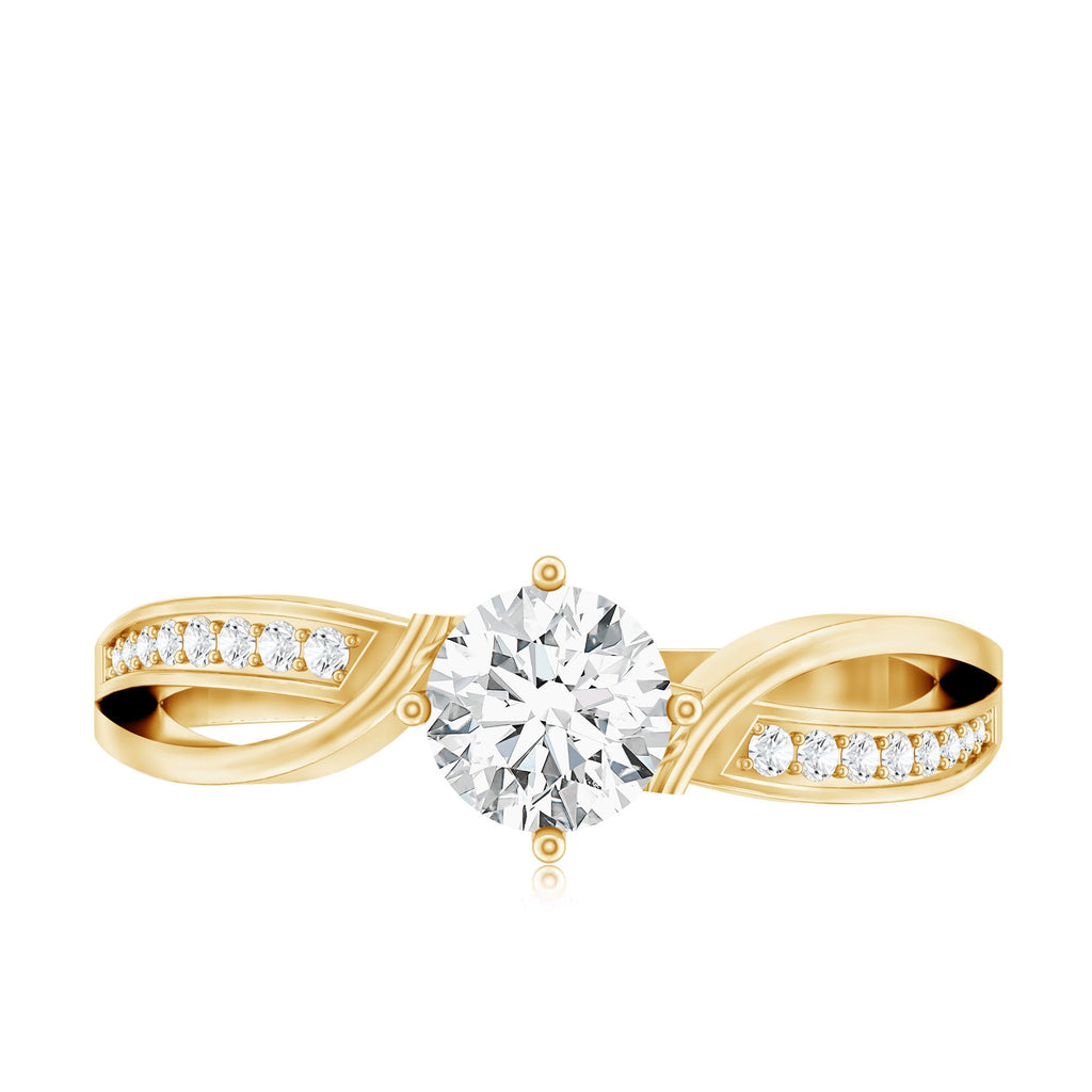 0.4 Carat Certified Lab Grown Diamond Infinity Engagement Ring