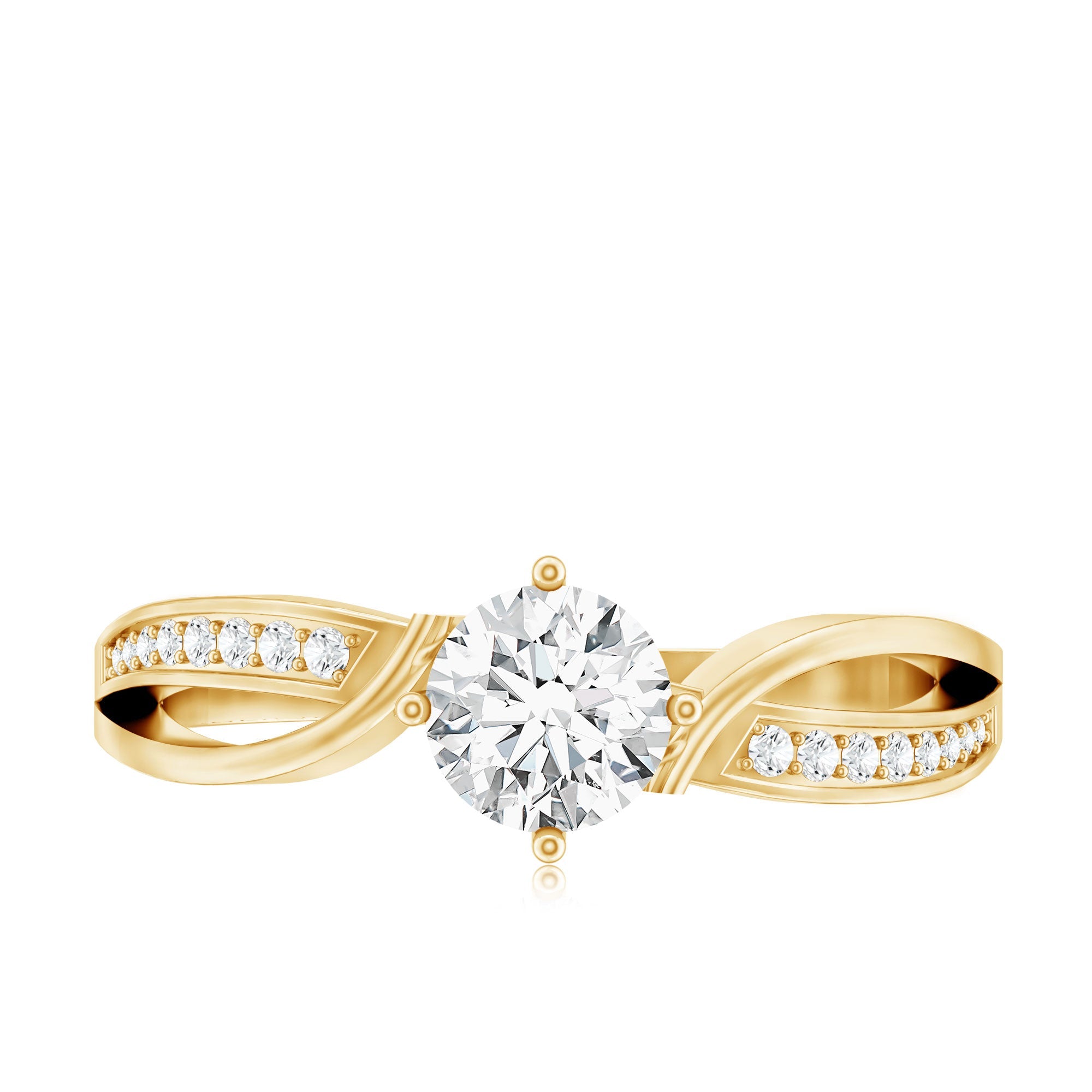 0.4 Carat Certified Lab Grown Diamond Infinity Engagement Ring