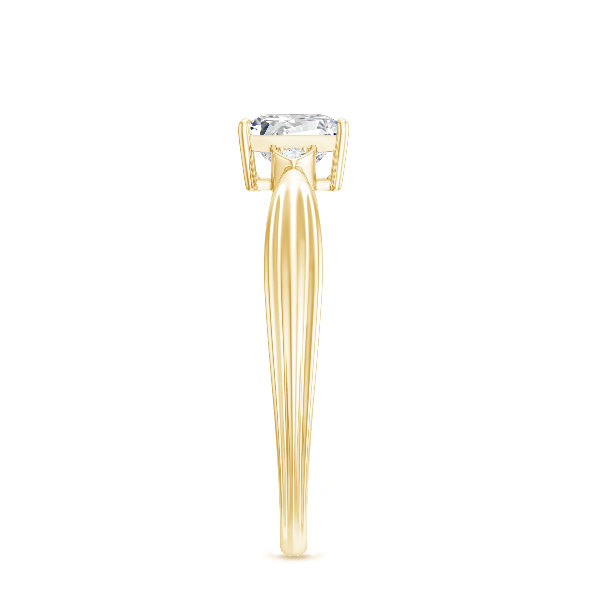0.8 Carat Princess Cut Lab Grown Diamond Solitaire Promise Ring