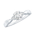 0.9 Carat Certified Lab Grown Diamond Solitaire Promise Ring