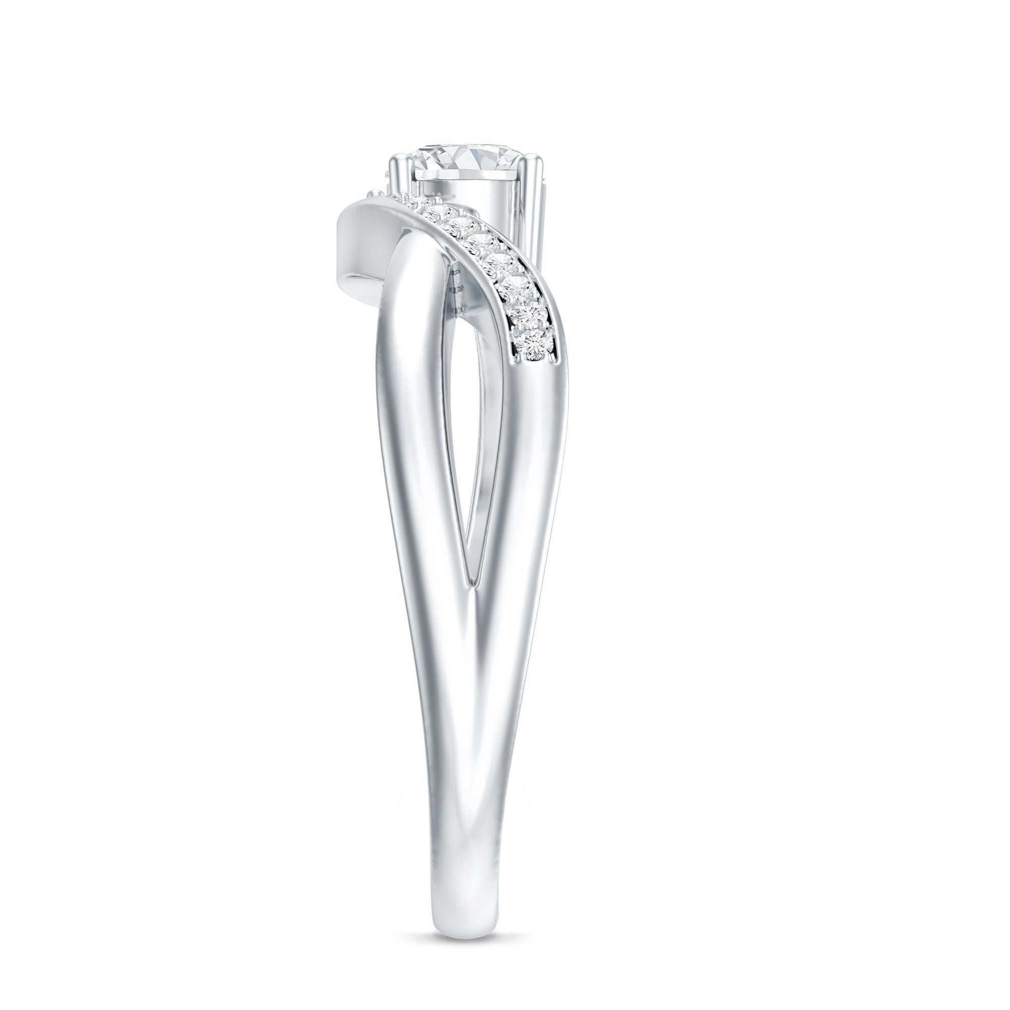 Certified 0.4 Carat Lab Grown Diamond Proposal Ring For Women