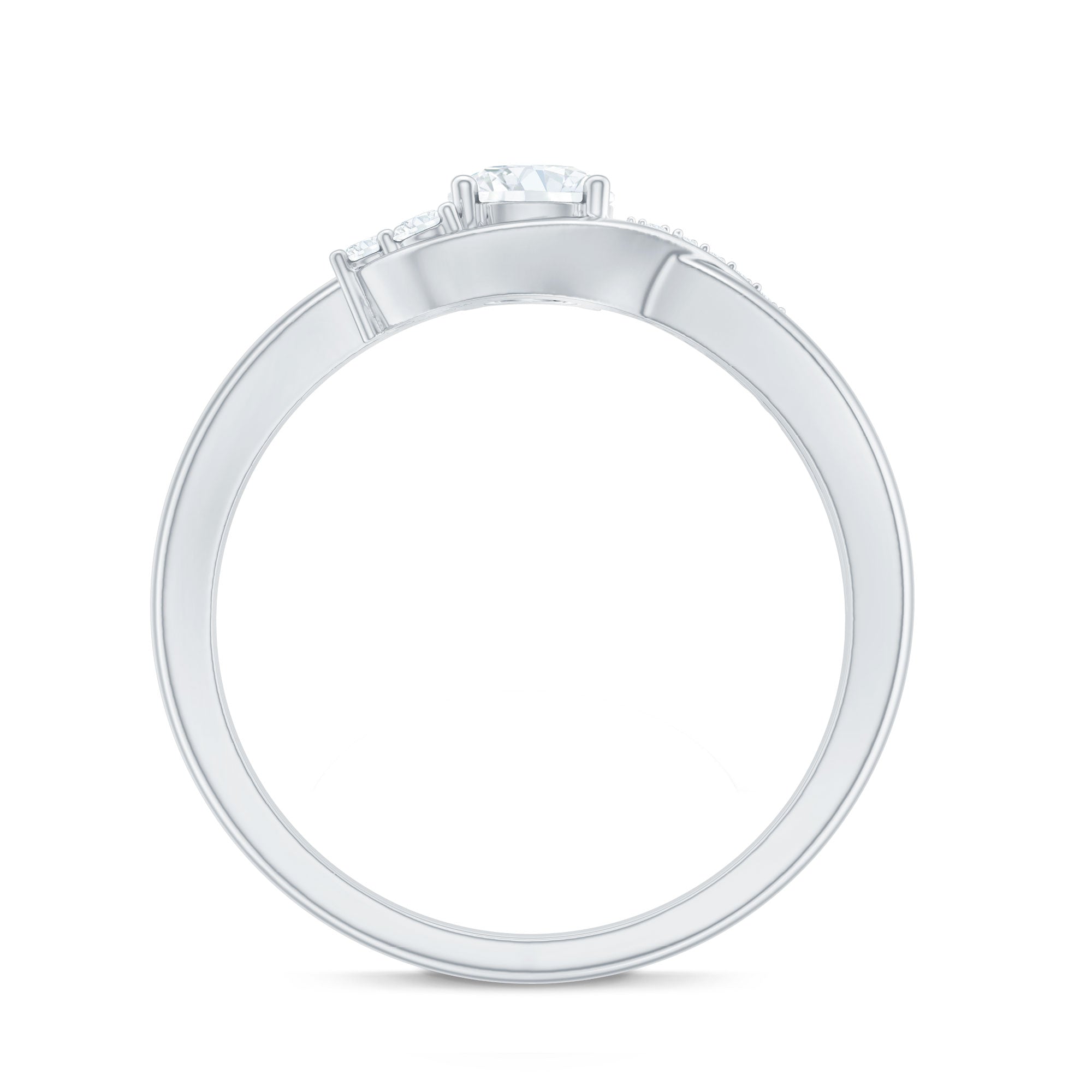 Certified 0.4 Carat Lab Grown Diamond Proposal Ring For Women