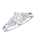 Certified 1.2 Carat Lab Grown Oval Diamond Designer Engagement Ring