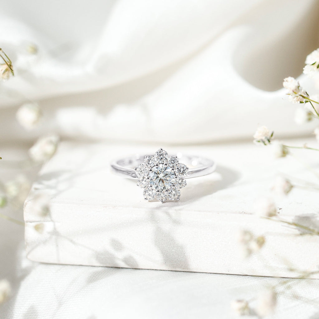 Lab Grown Diamond Nature Engagement Ring