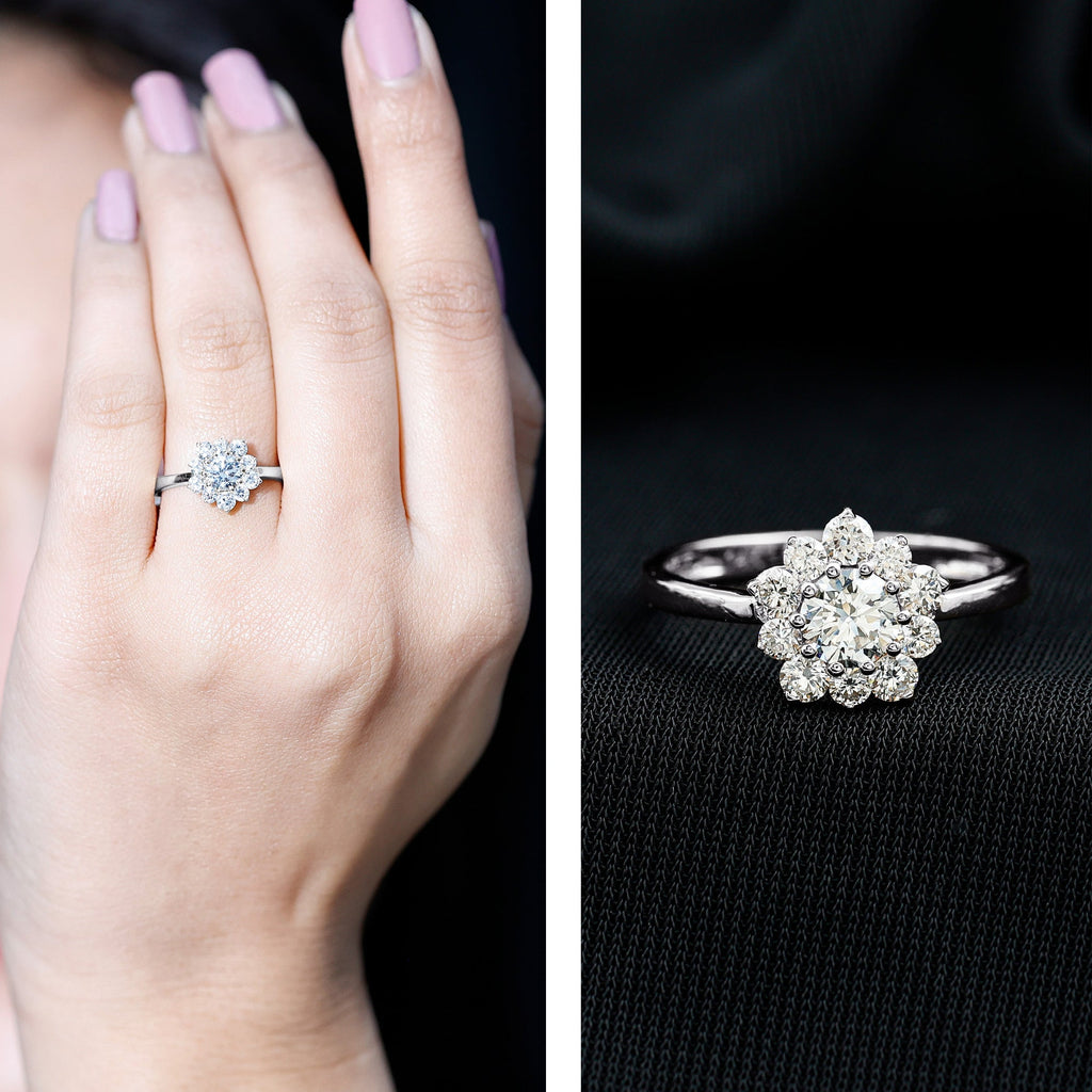Lab Grown Diamond Nature Engagement Ring