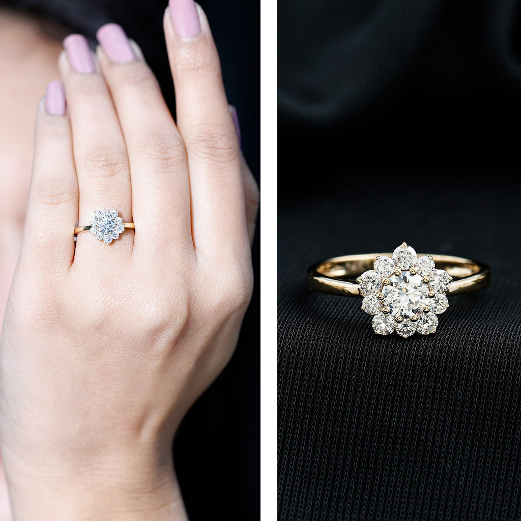 Lab Grown Diamond Nature Engagement Ring